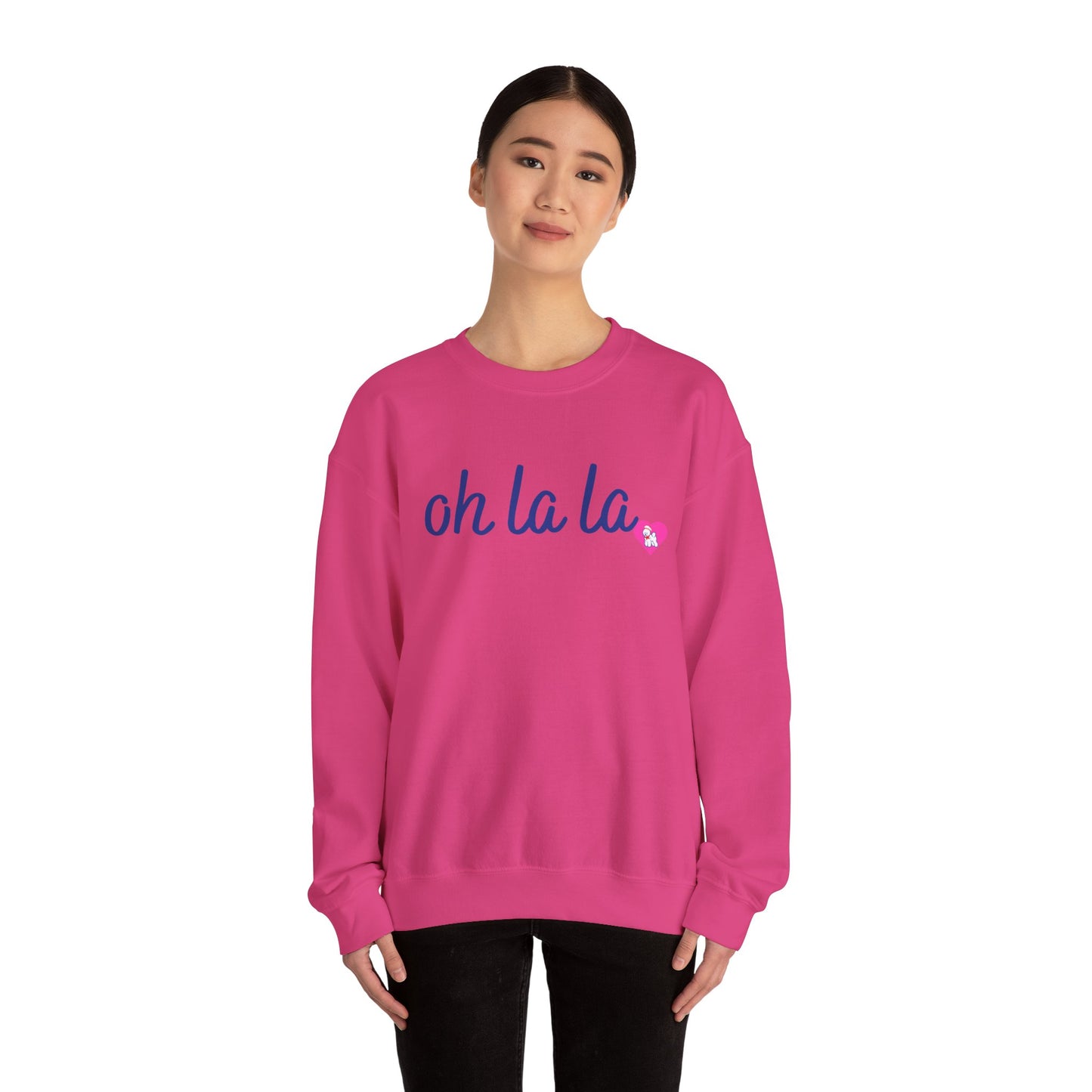 Oh La La Sweatshirt - Cozy Unisex Sweatshirt for Casual Style, Perfect for Gifts, Valentine’s Day, Lounging, Everyday Wear