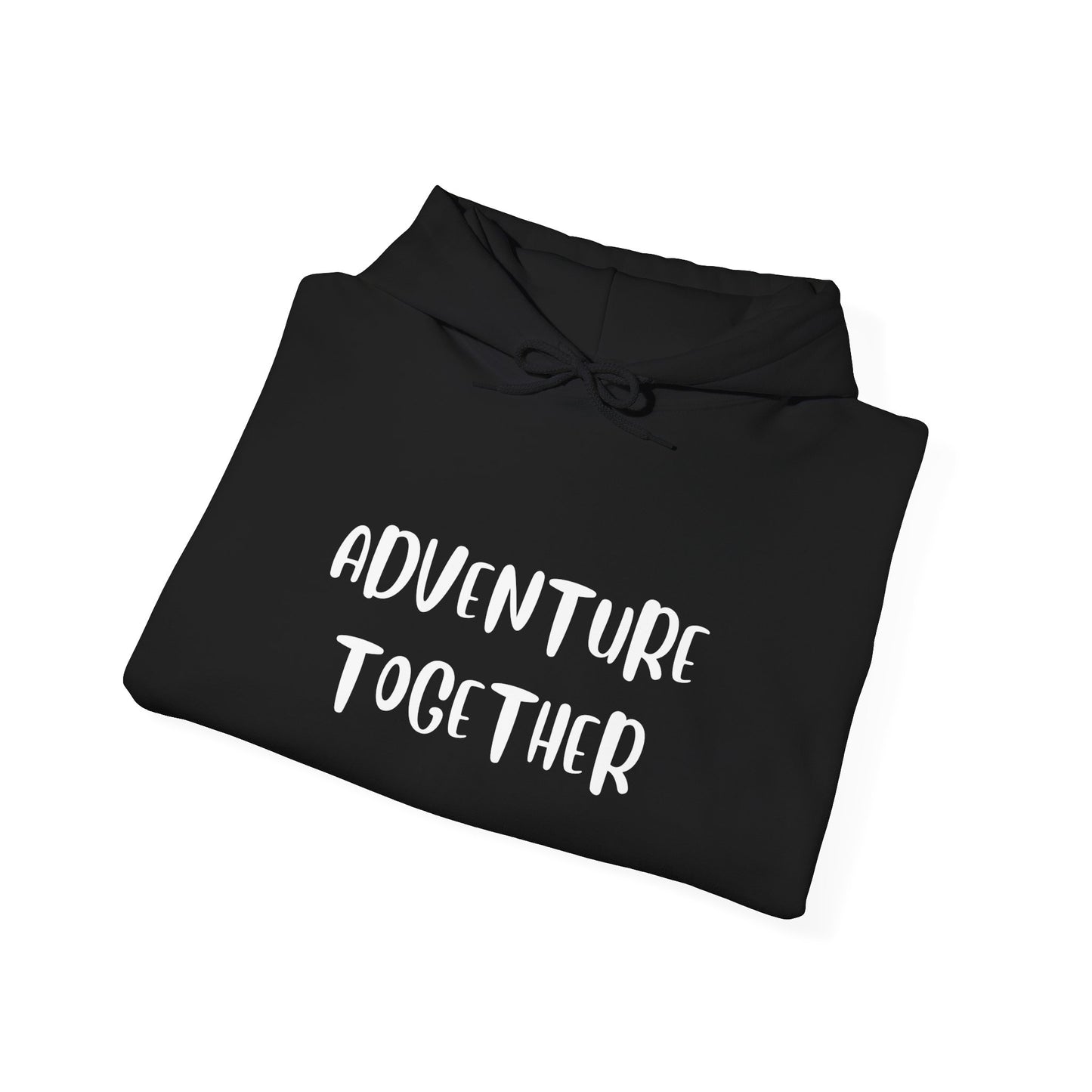 🌍 Adventure Together Hoodie | Embroidered Cozy Unisex Hooded Sweatshirt for All Occasions, Gift for Him/Her, Comfy Apparel, Winter Wardrobe Essential, Casual Chic