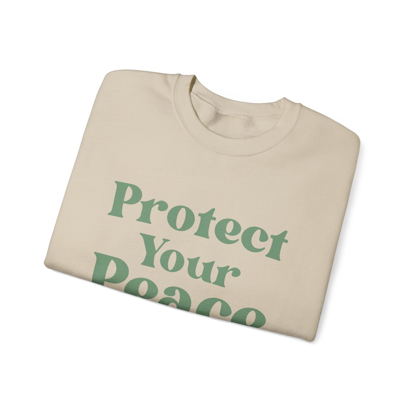 Protect Your Peace Sweatshirt — Cozy Crewneck for Self-Care & Mindfulness