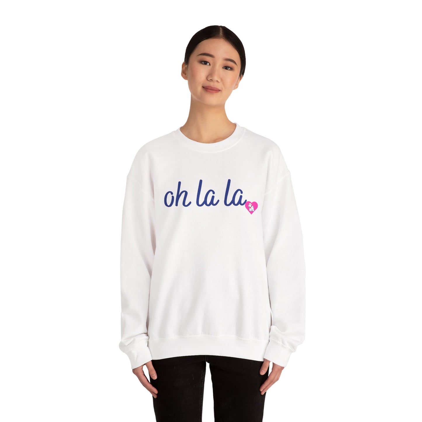 Oh La La Sweatshirt - Cozy Unisex Sweatshirt for Casual Style, Perfect for Gifts, Valentine’s Day, Lounging, Everyday Wear