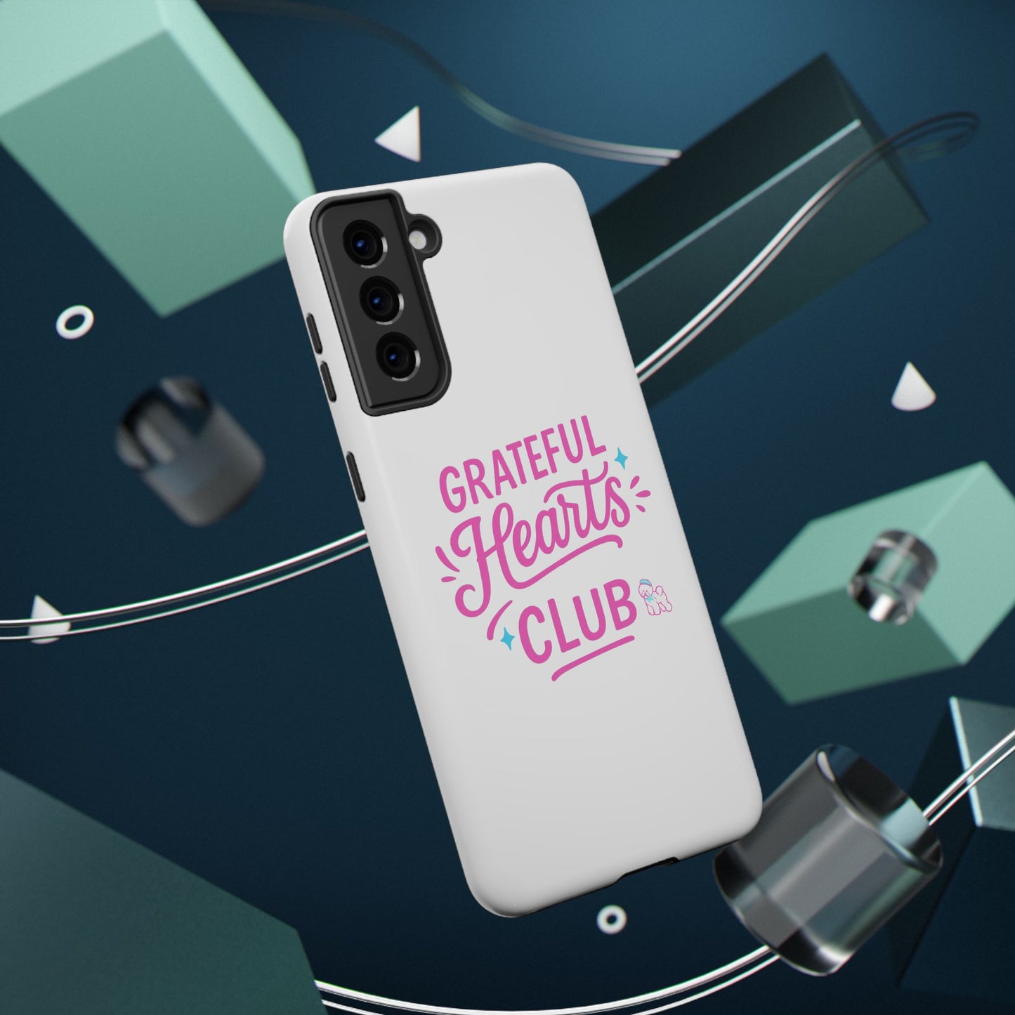 Phone Case — "Grateful Hearts Club" Impact‑Resistant Protective Case