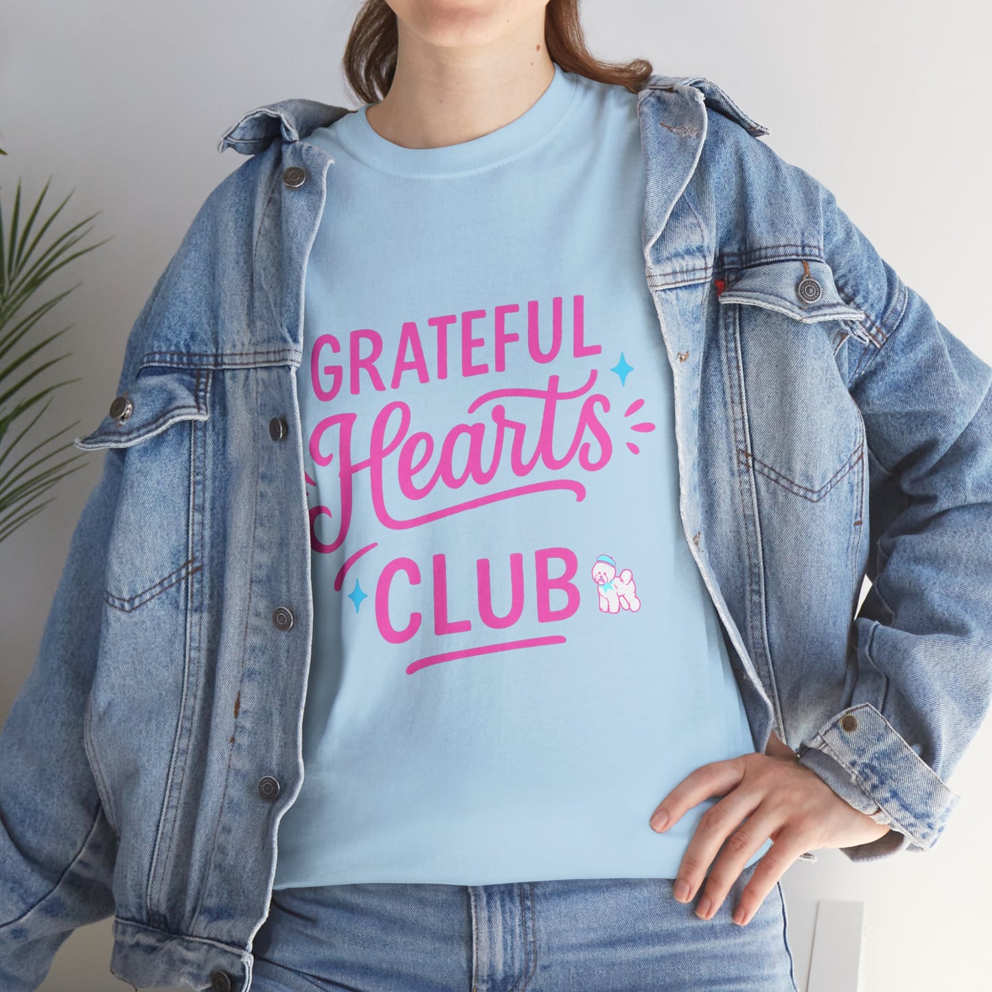 Grateful Hearts Club T-Shirt — Positive Vibes Graphic Tee
