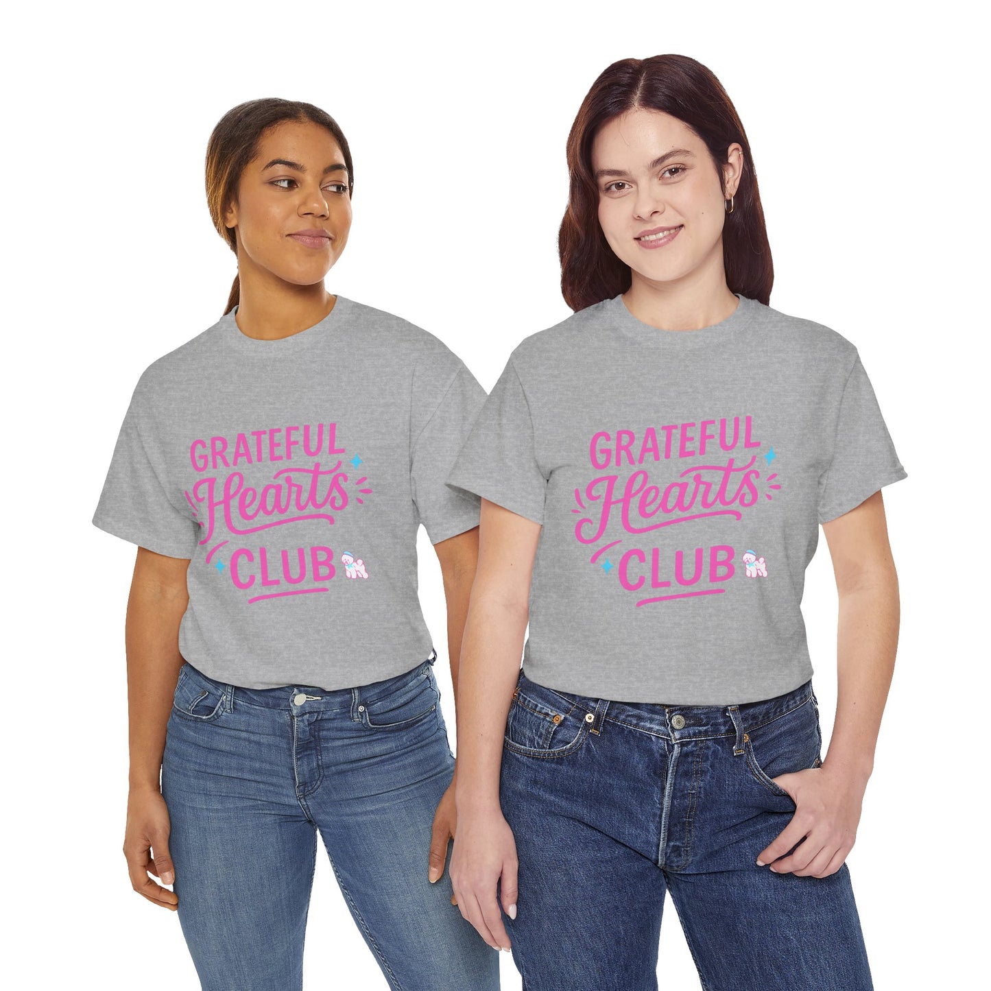 Grateful Hearts Club T-Shirt — Positive Vibes Graphic Tee