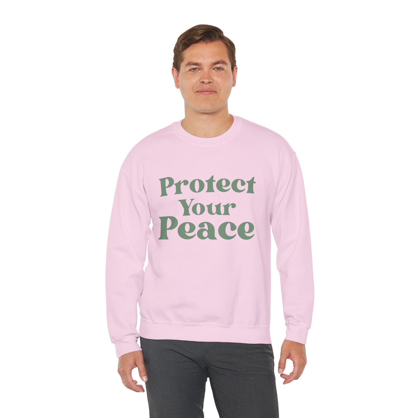 Protect Your Peace Sweatshirt — Cozy Crewneck for Self-Care & Mindfulness