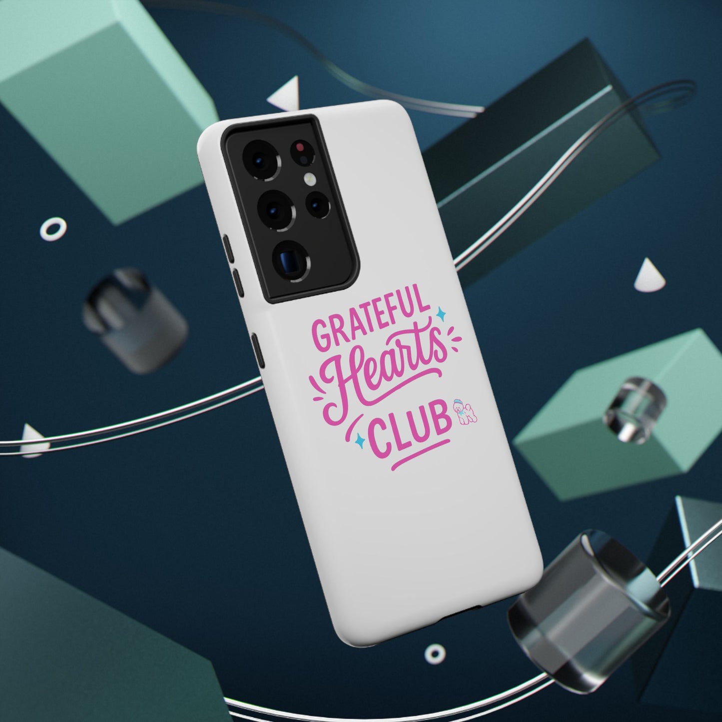 Phone Case — "Grateful Hearts Club" Impact‑Resistant Protective Case