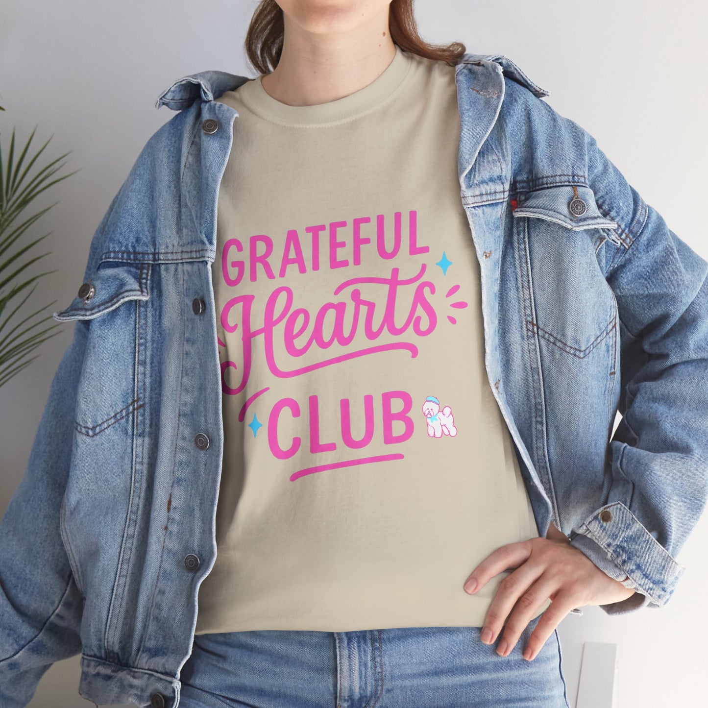 Grateful Hearts Club T-Shirt — Positive Vibes Graphic Tee