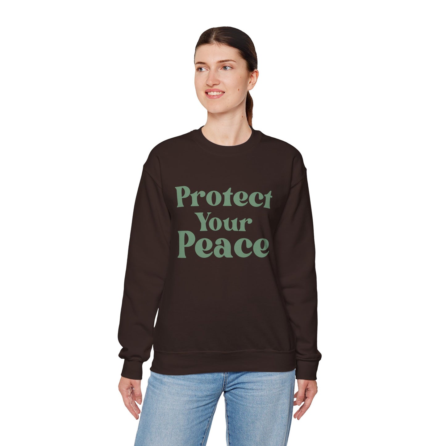 Protect Your Peace Sweatshirt — Cozy Crewneck for Self-Care & Mindfulness
