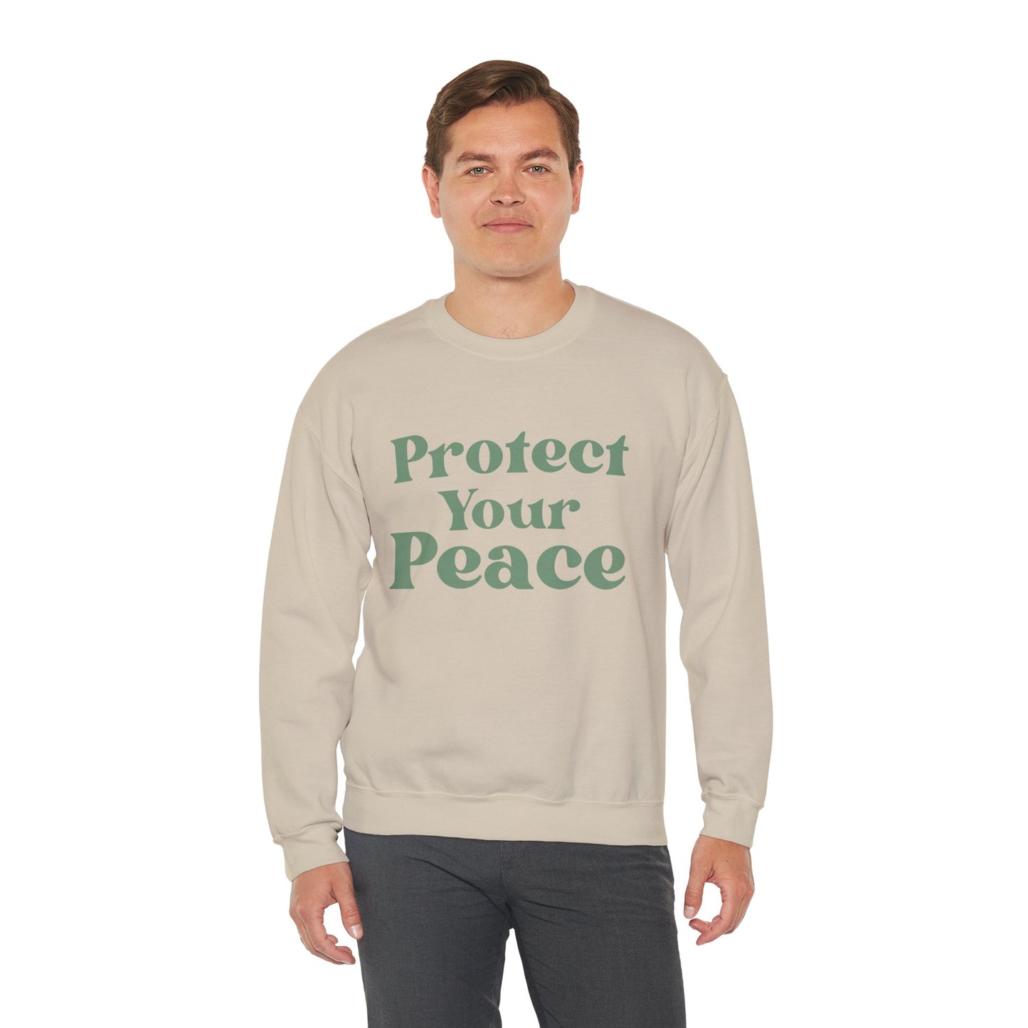 Protect Your Peace Sweatshirt — Cozy Crewneck for Self-Care & Mindfulness