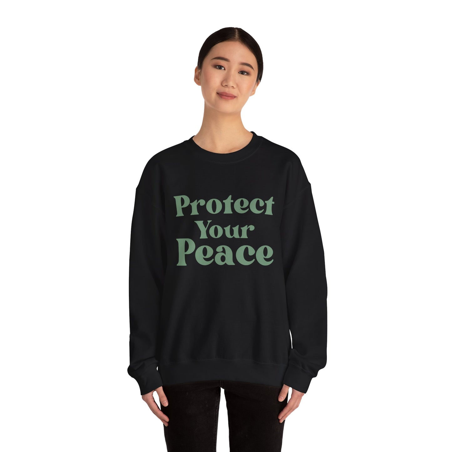 Protect Your Peace Sweatshirt — Cozy Crewneck for Self-Care & Mindfulness