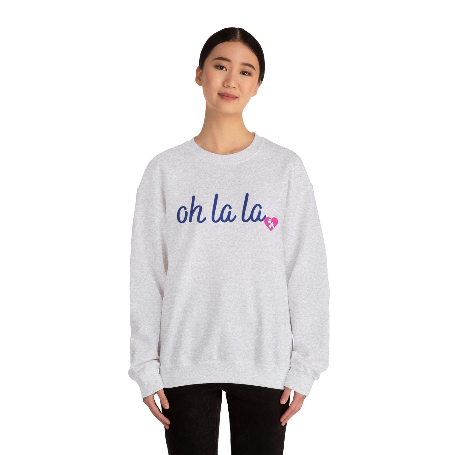 Oh La La Sweatshirt - Cozy Unisex Sweatshirt for Casual Style, Perfect for Gifts, Valentine’s Day, Lounging, Everyday Wear