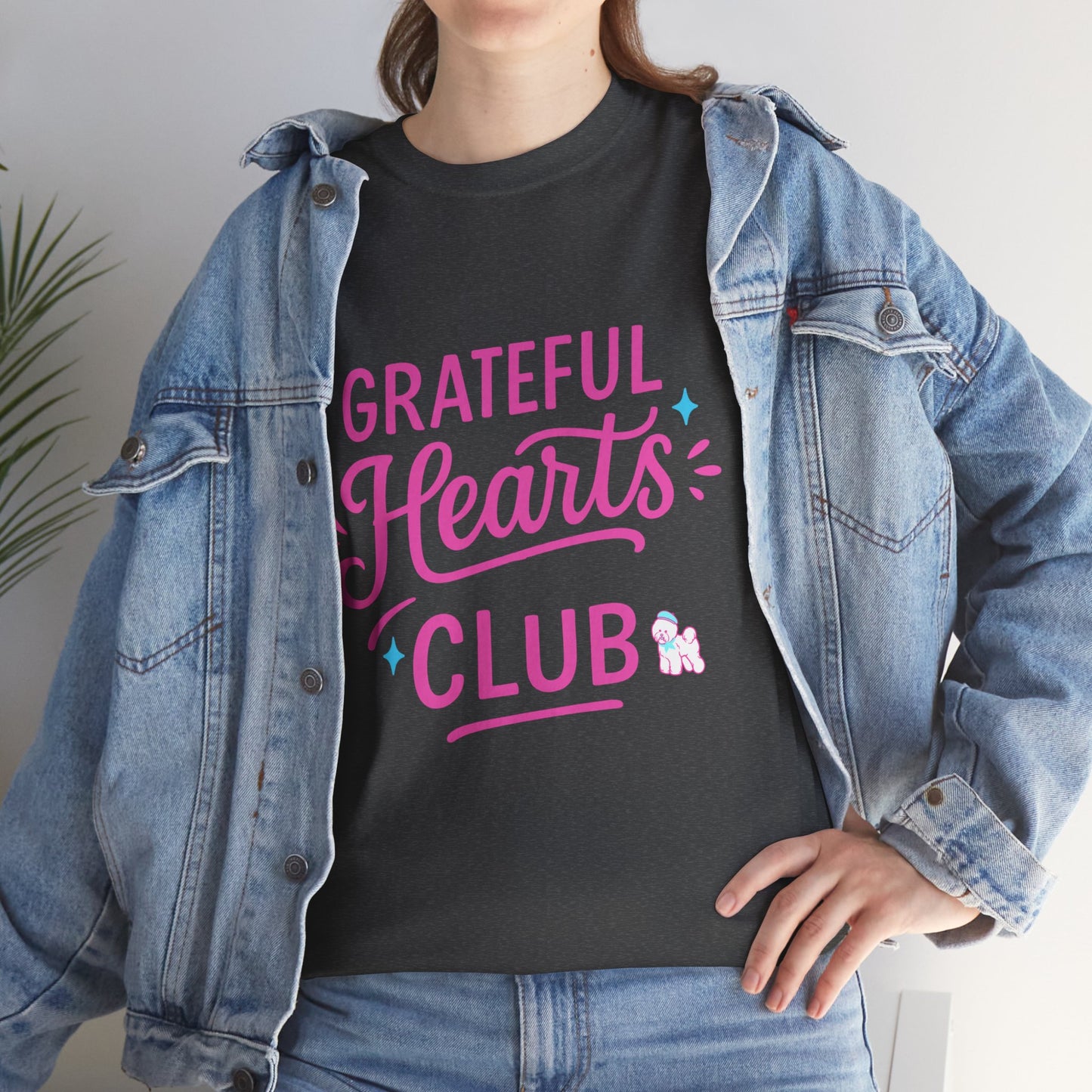 Grateful Hearts Club T-Shirt — Positive Vibes Graphic Tee