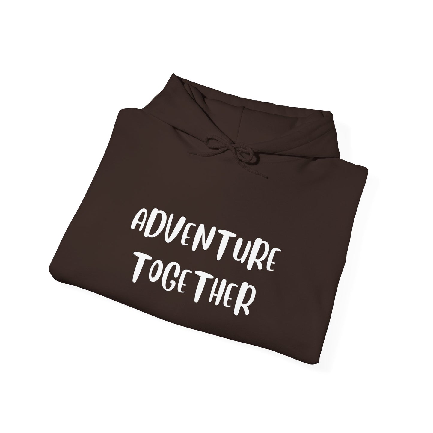 🌍 Adventure Together Hoodie | Embroidered Cozy Unisex Hooded Sweatshirt for All Occasions, Gift for Him/Her, Comfy Apparel, Winter Wardrobe Essential, Casual Chic