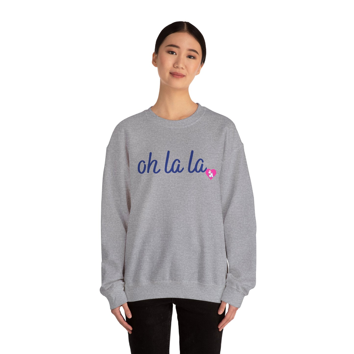 Oh La La Sweatshirt - Cozy Unisex Sweatshirt for Casual Style, Perfect for Gifts, Valentine’s Day, Lounging, Everyday Wear