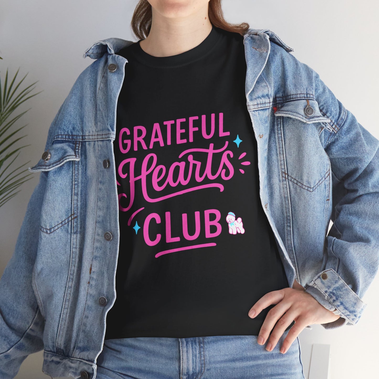 Grateful Hearts Club T-Shirt — Positive Vibes Graphic Tee