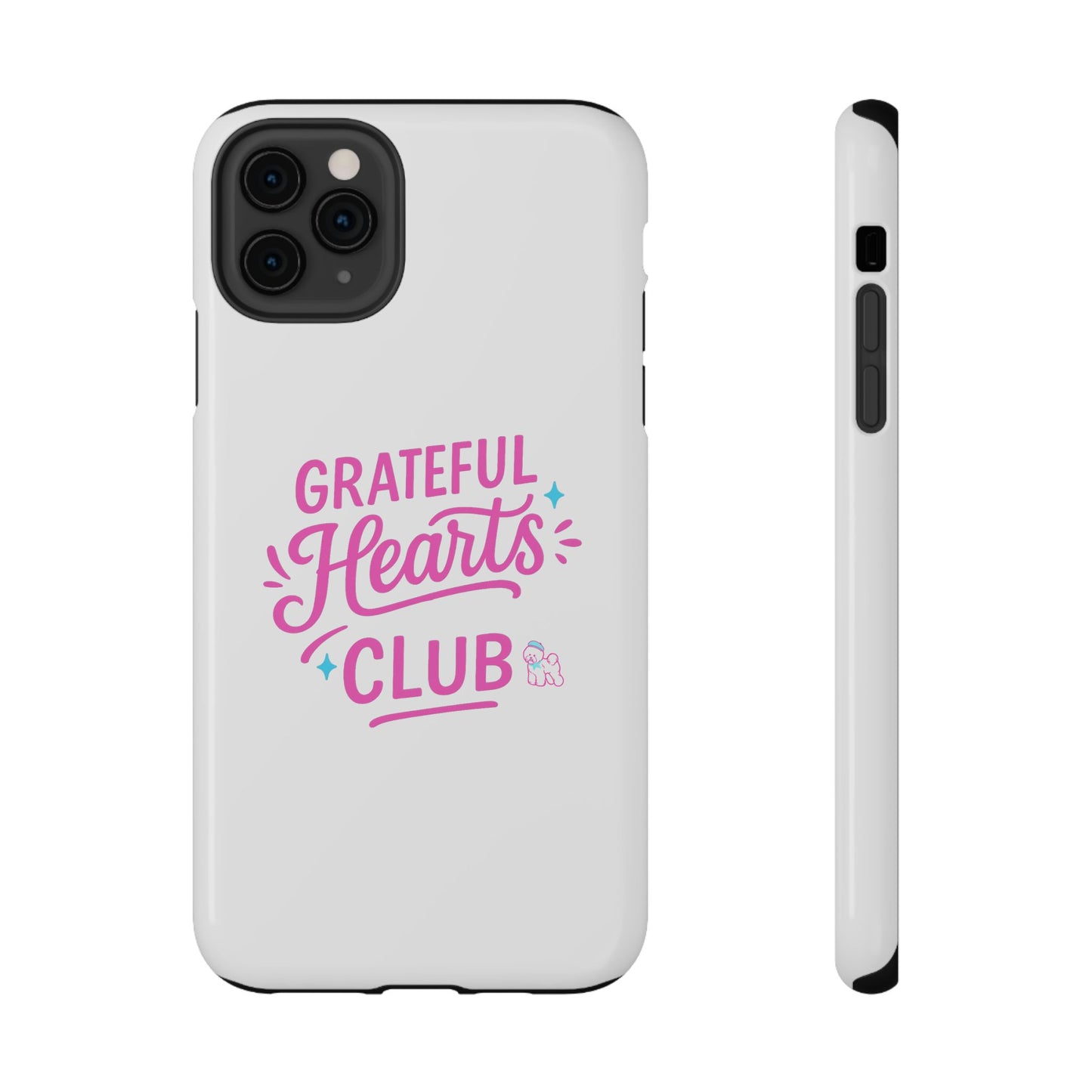 Phone Case — "Grateful Hearts Club" Impact‑Resistant Protective Case