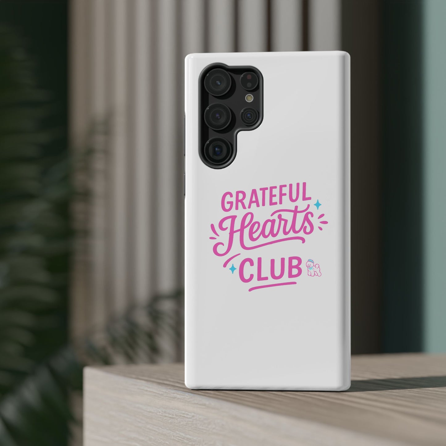 Phone Case — "Grateful Hearts Club" Impact‑Resistant Protective Case