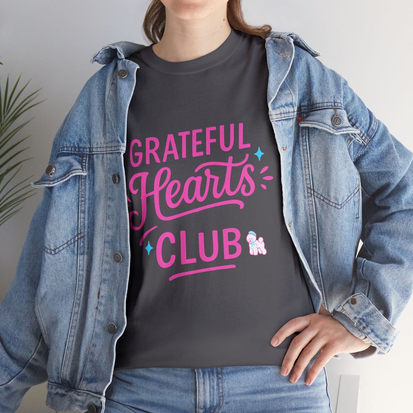 Grateful Hearts Club T-Shirt — Positive Vibes Graphic Tee