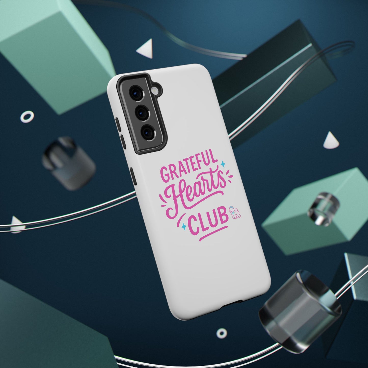 Phone Case — "Grateful Hearts Club" Impact‑Resistant Protective Case