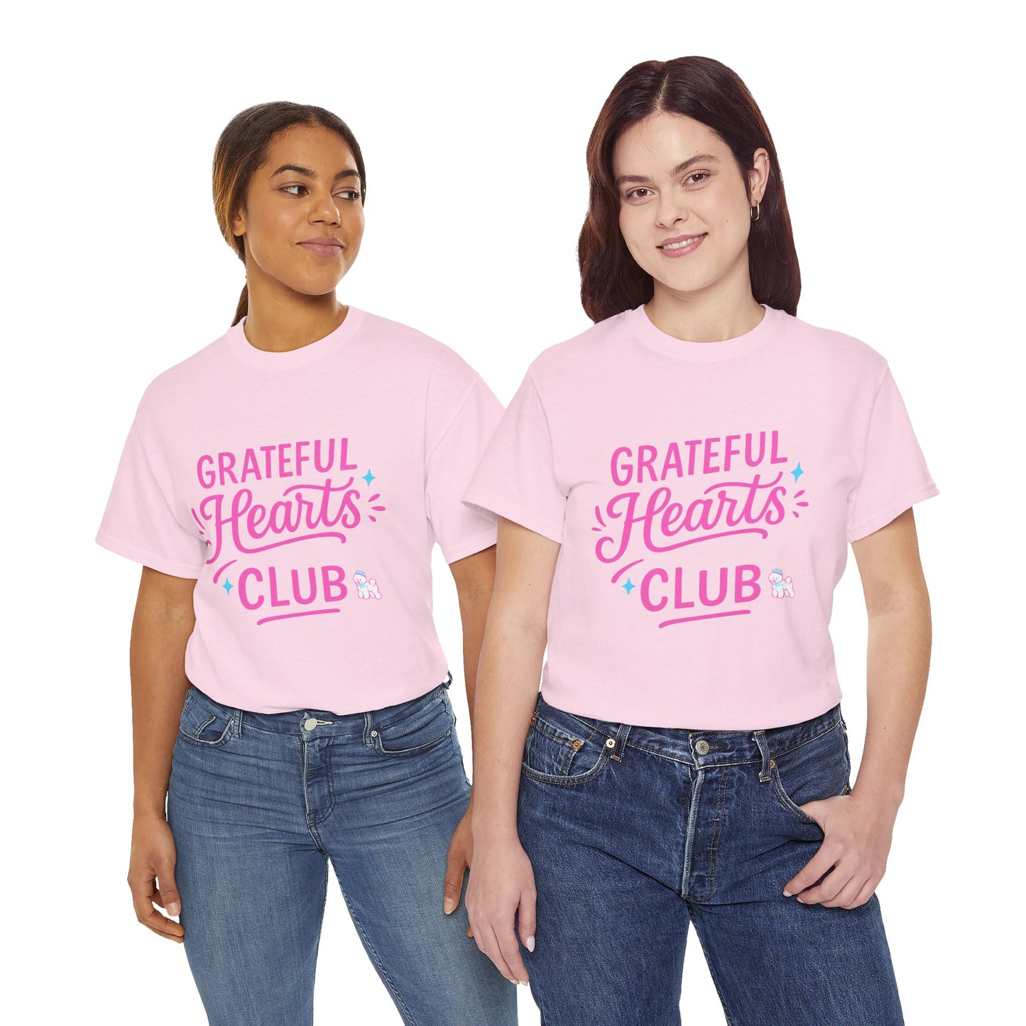 Grateful Hearts Club T-Shirt — Positive Vibes Graphic Tee