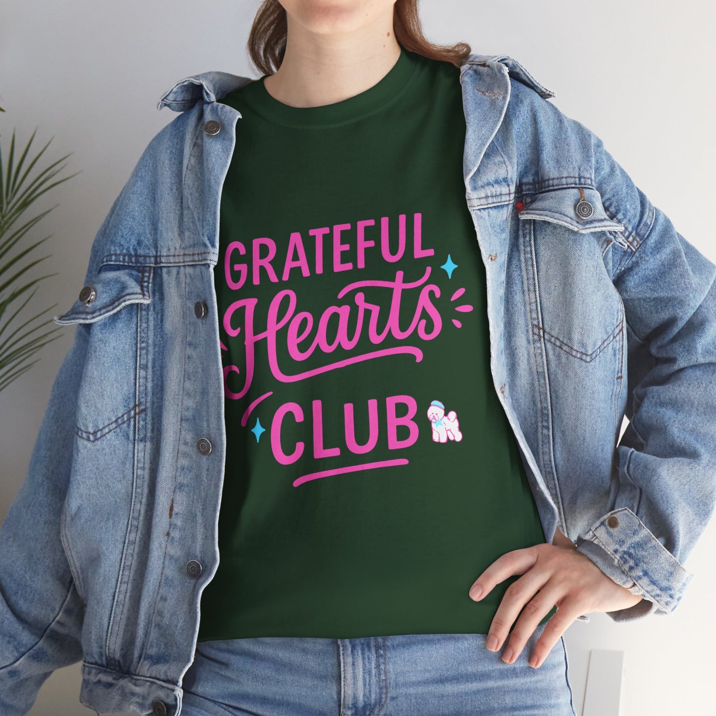 Grateful Hearts Club T-Shirt — Positive Vibes Graphic Tee