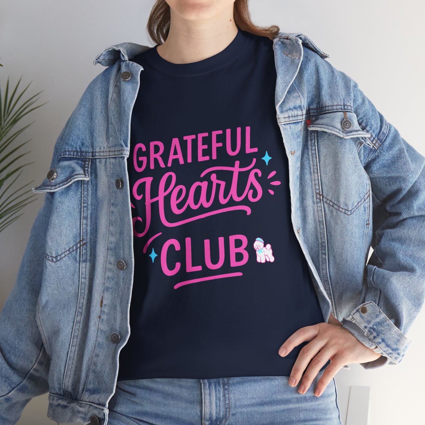 Grateful Hearts Club T-Shirt — Positive Vibes Graphic Tee