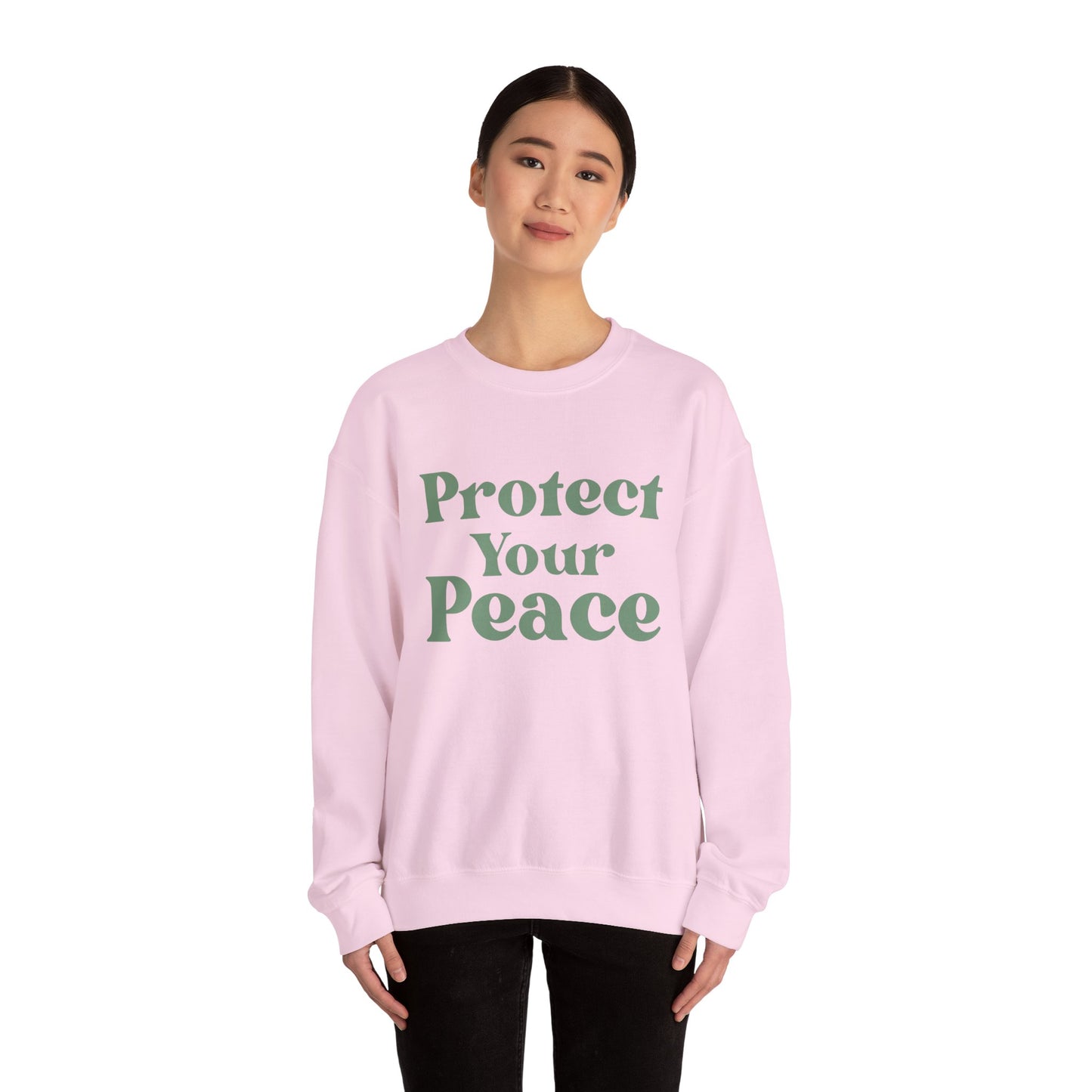 Protect Your Peace Sweatshirt — Cozy Crewneck for Self-Care & Mindfulness
