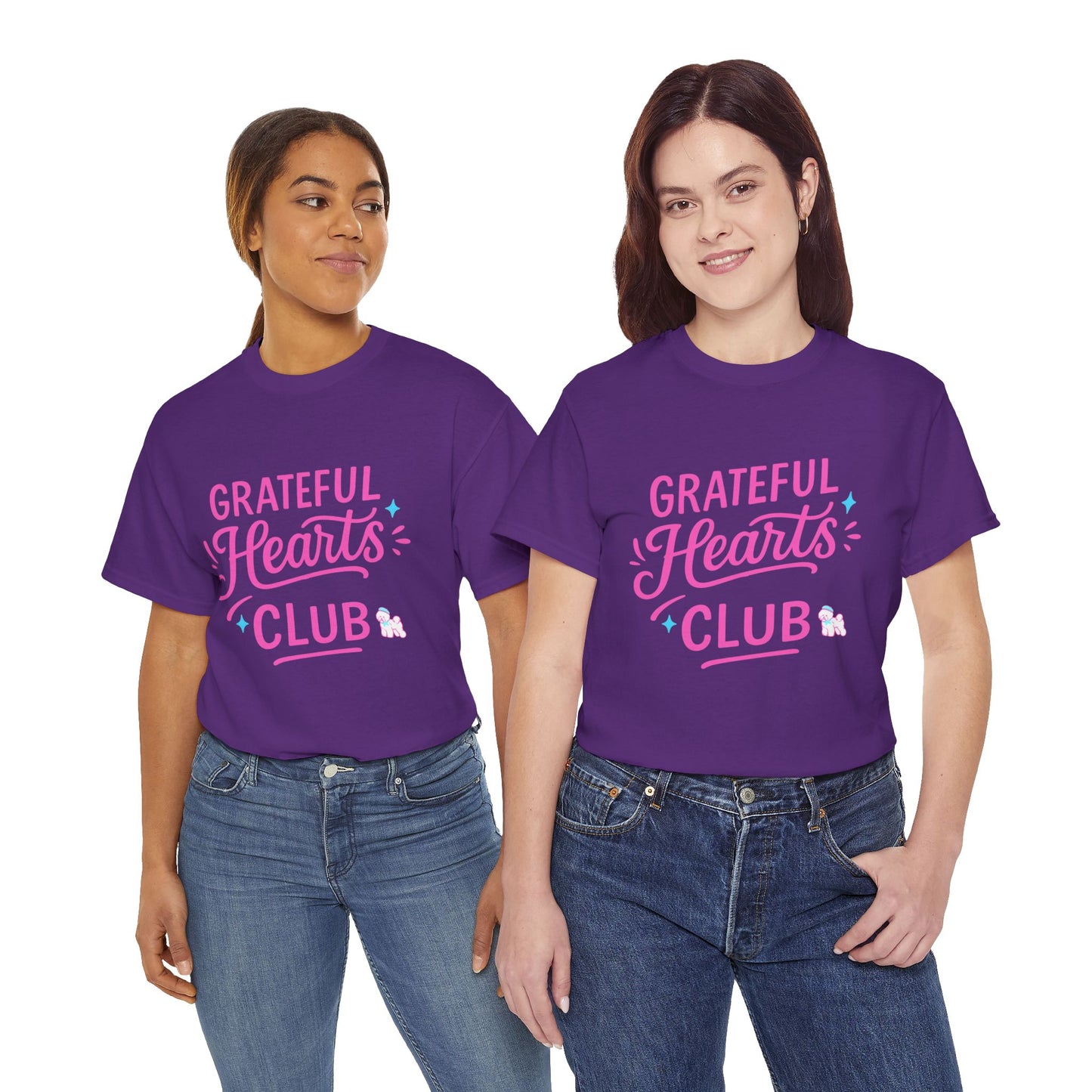 Grateful Hearts Club T-Shirt — Positive Vibes Graphic Tee