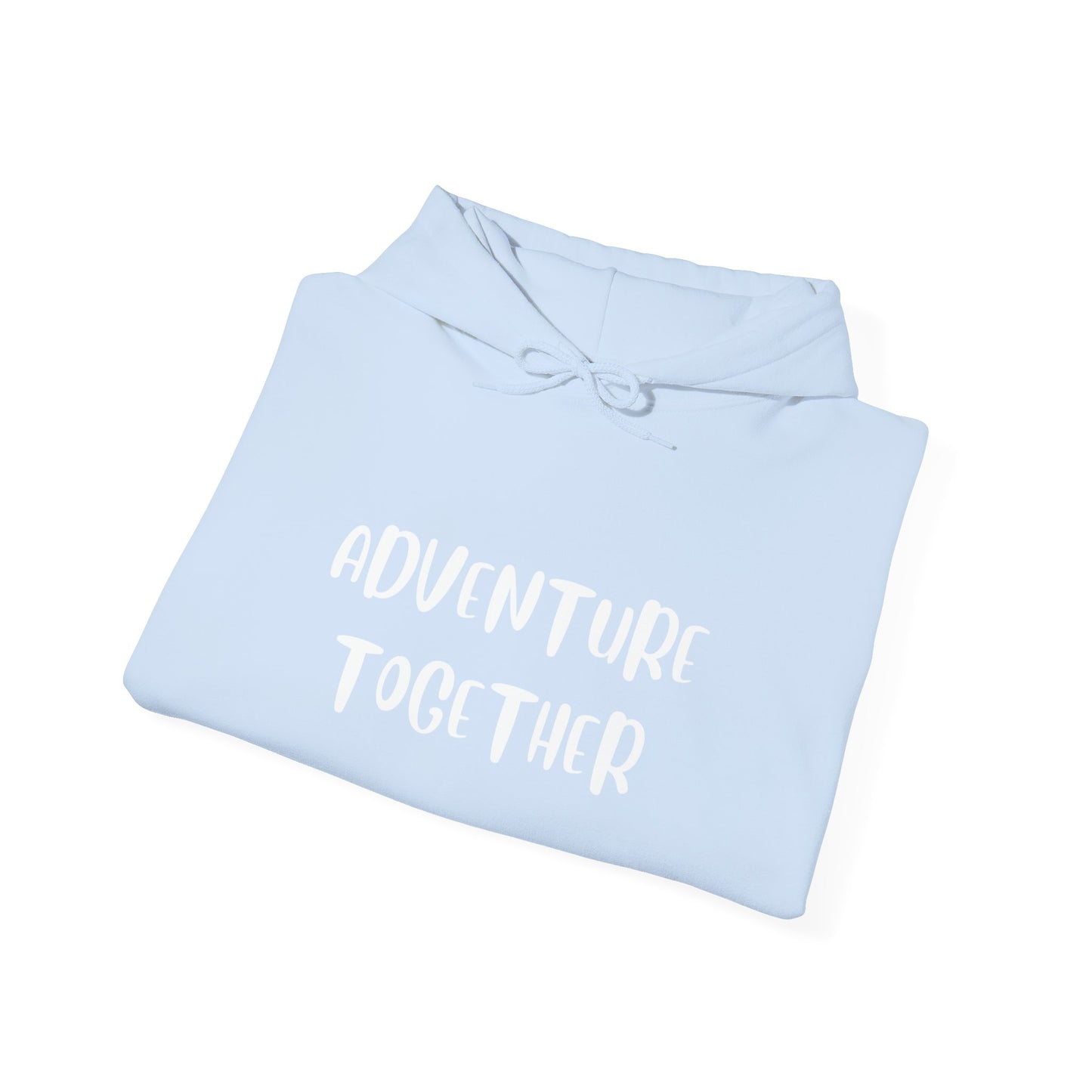 🌍 Adventure Together Hoodie | Embroidered Cozy Unisex Hooded Sweatshirt for All Occasions, Gift for Him/Her, Comfy Apparel, Winter Wardrobe Essential, Casual Chic
