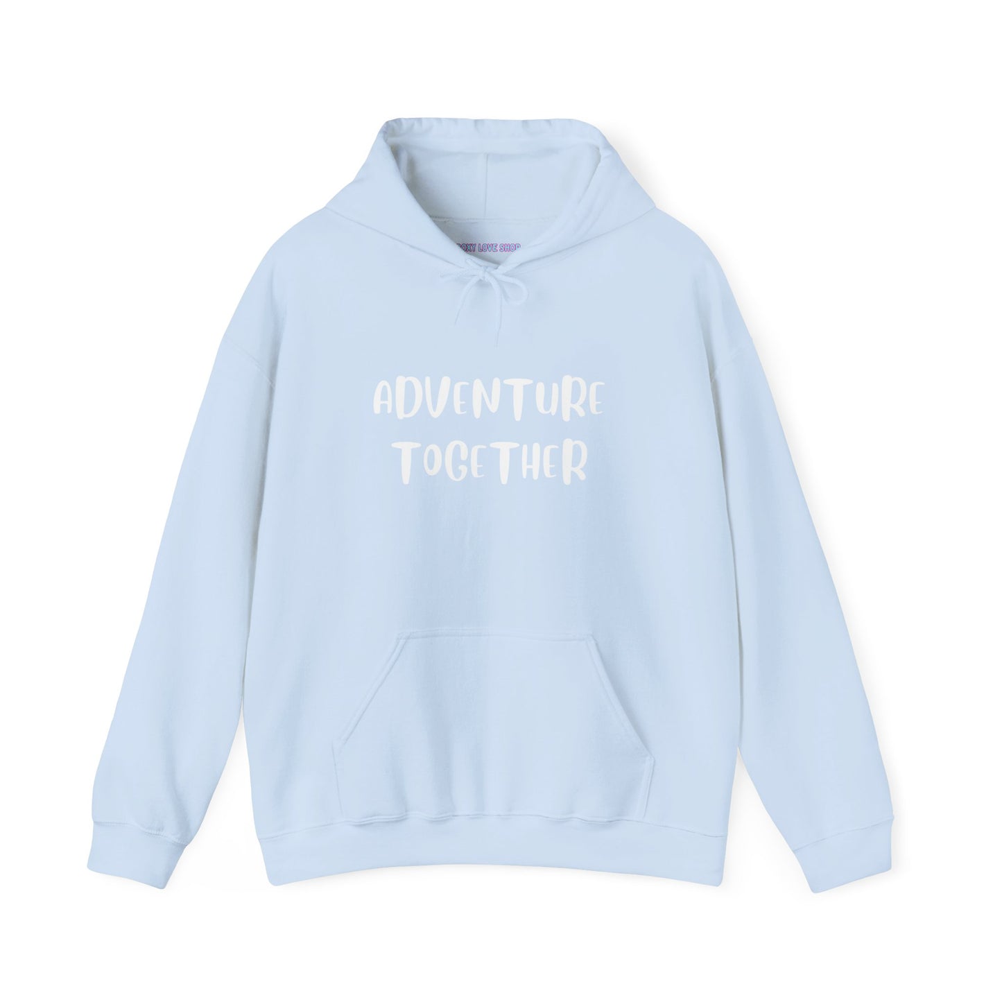 🌍 Adventure Together Hoodie | Embroidered Cozy Unisex Hooded Sweatshirt for All Occasions, Gift for Him/Her, Comfy Apparel, Winter Wardrobe Essential, Casual Chic