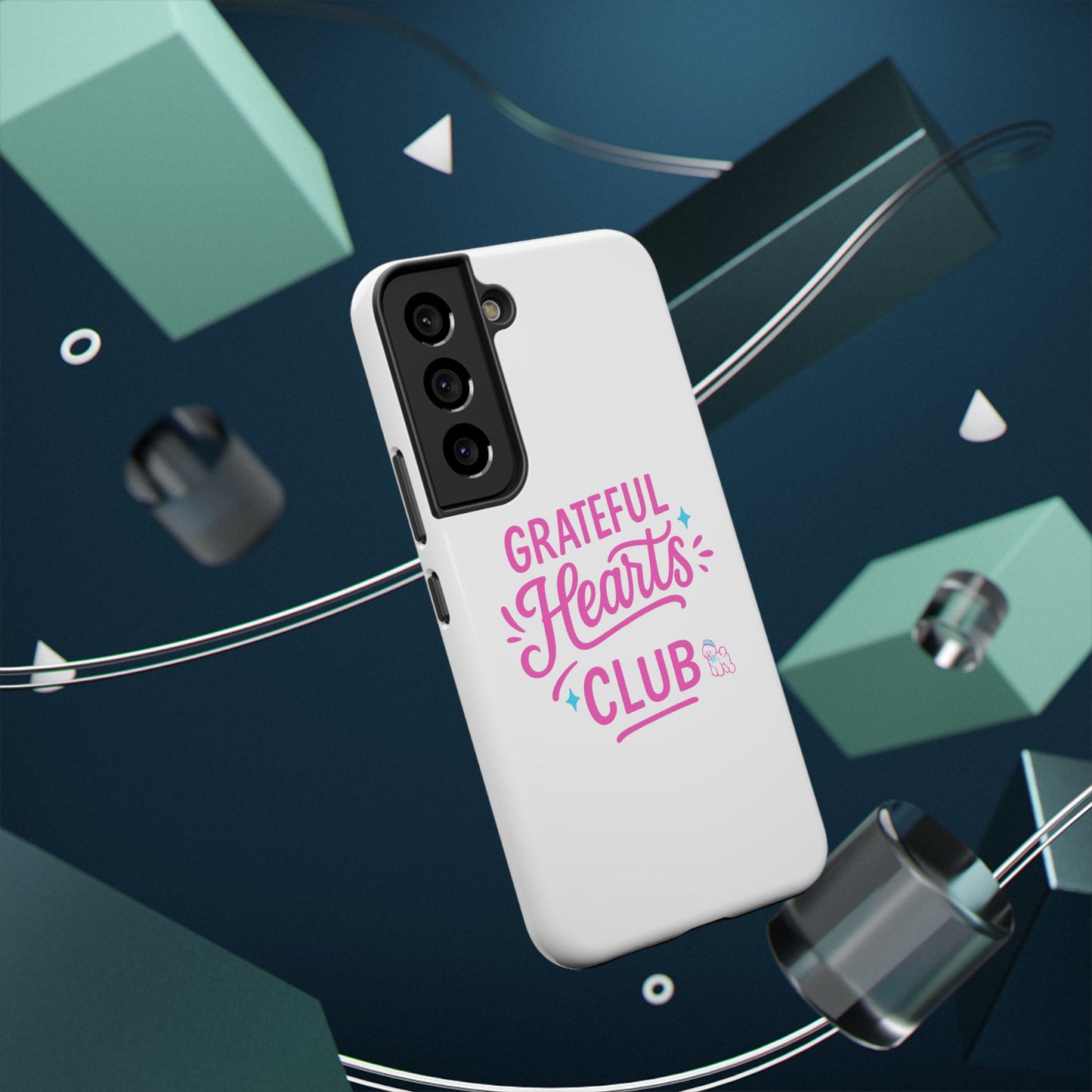 Phone Case — "Grateful Hearts Club" Impact‑Resistant Protective Case