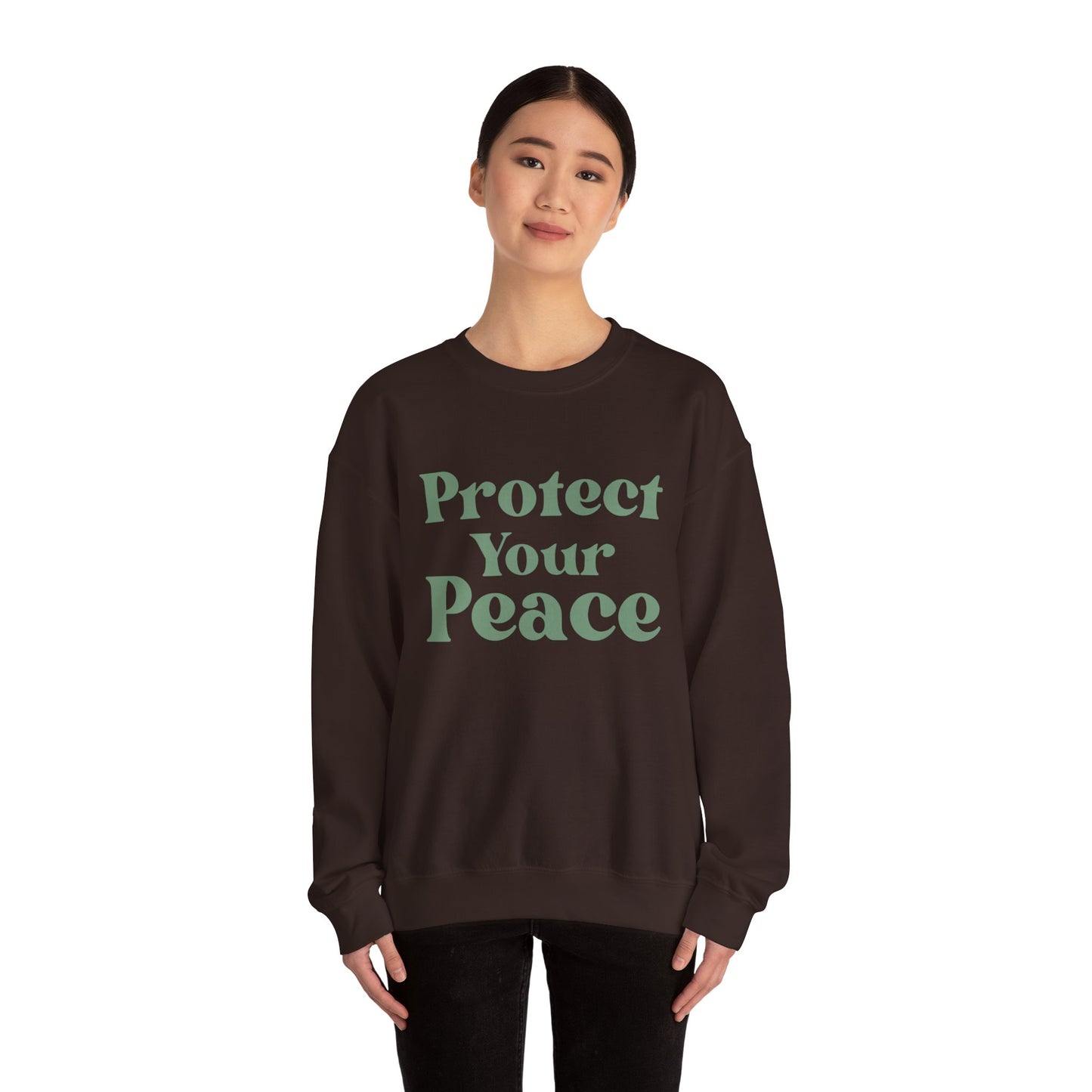 Protect Your Peace Sweatshirt — Cozy Crewneck for Self-Care & Mindfulness