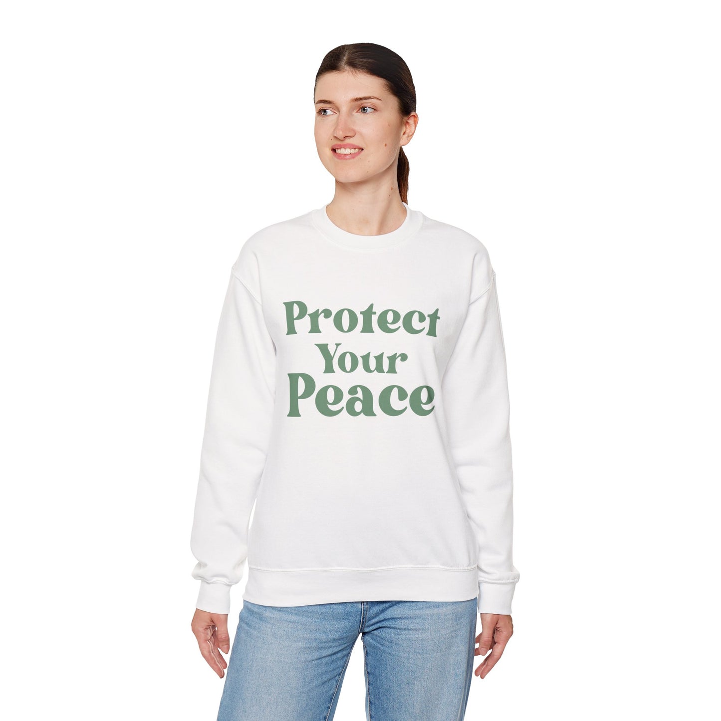 Protect Your Peace Sweatshirt — Cozy Crewneck for Self-Care & Mindfulness