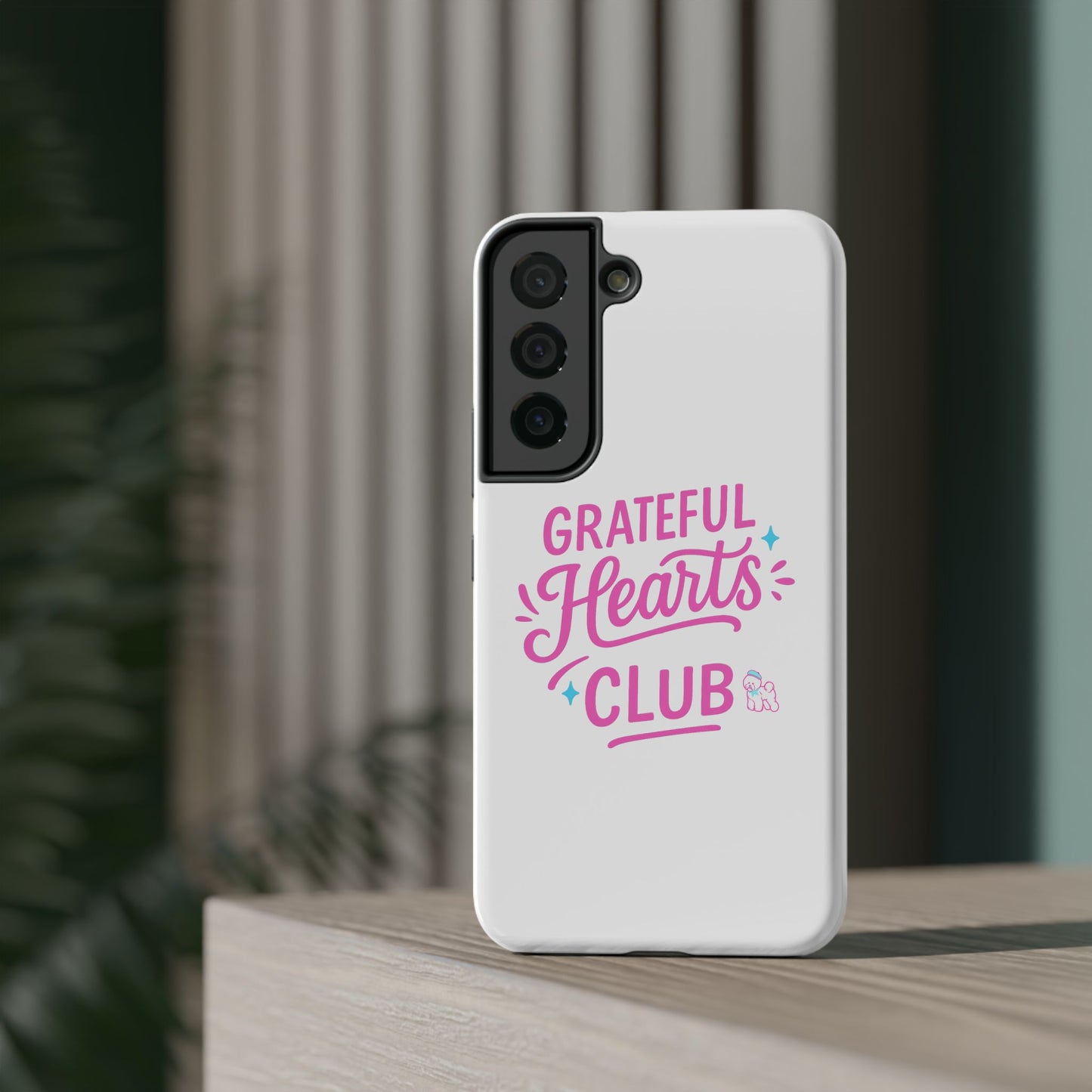 Phone Case — "Grateful Hearts Club" Impact‑Resistant Protective Case