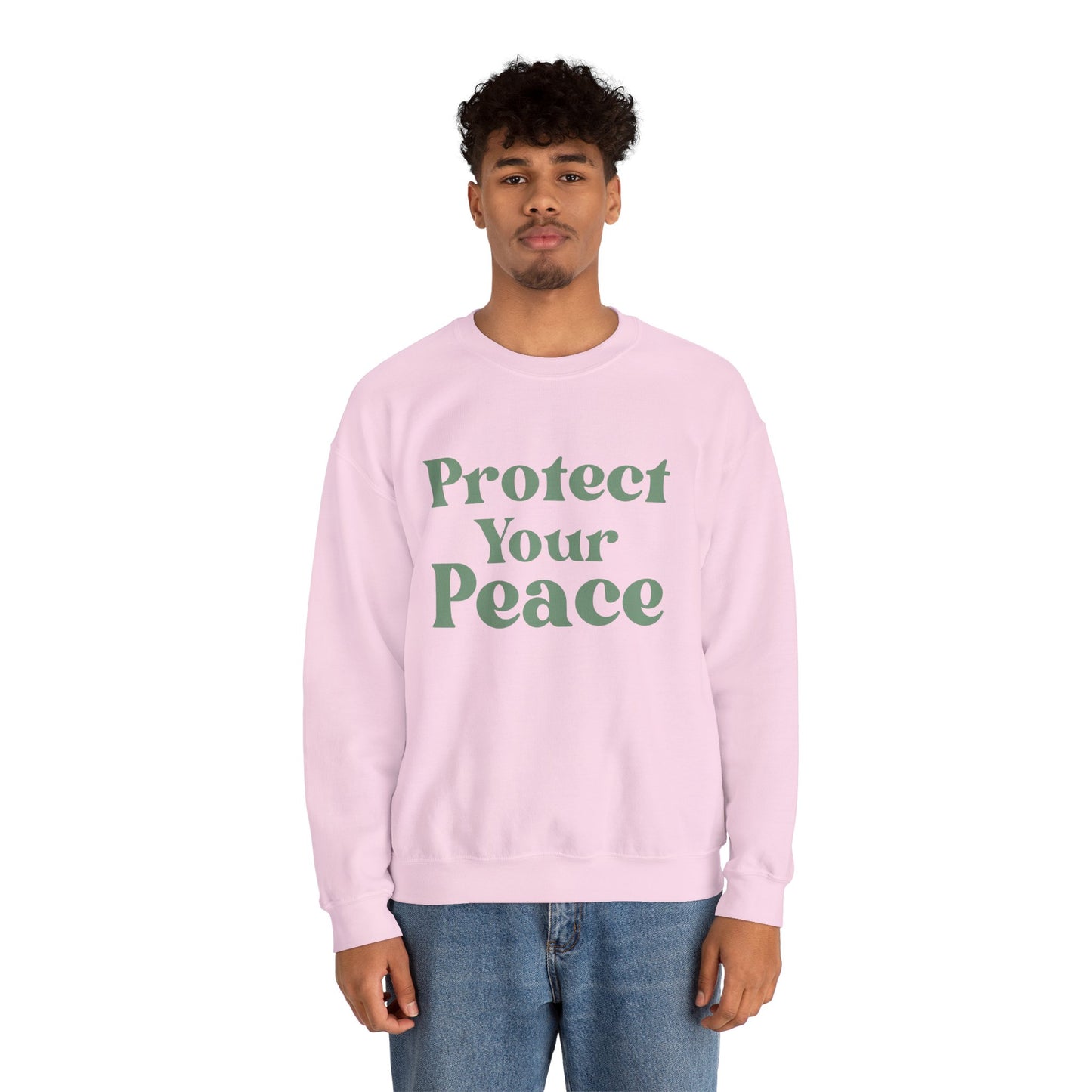 Protect Your Peace Sweatshirt — Cozy Crewneck for Self-Care & Mindfulness