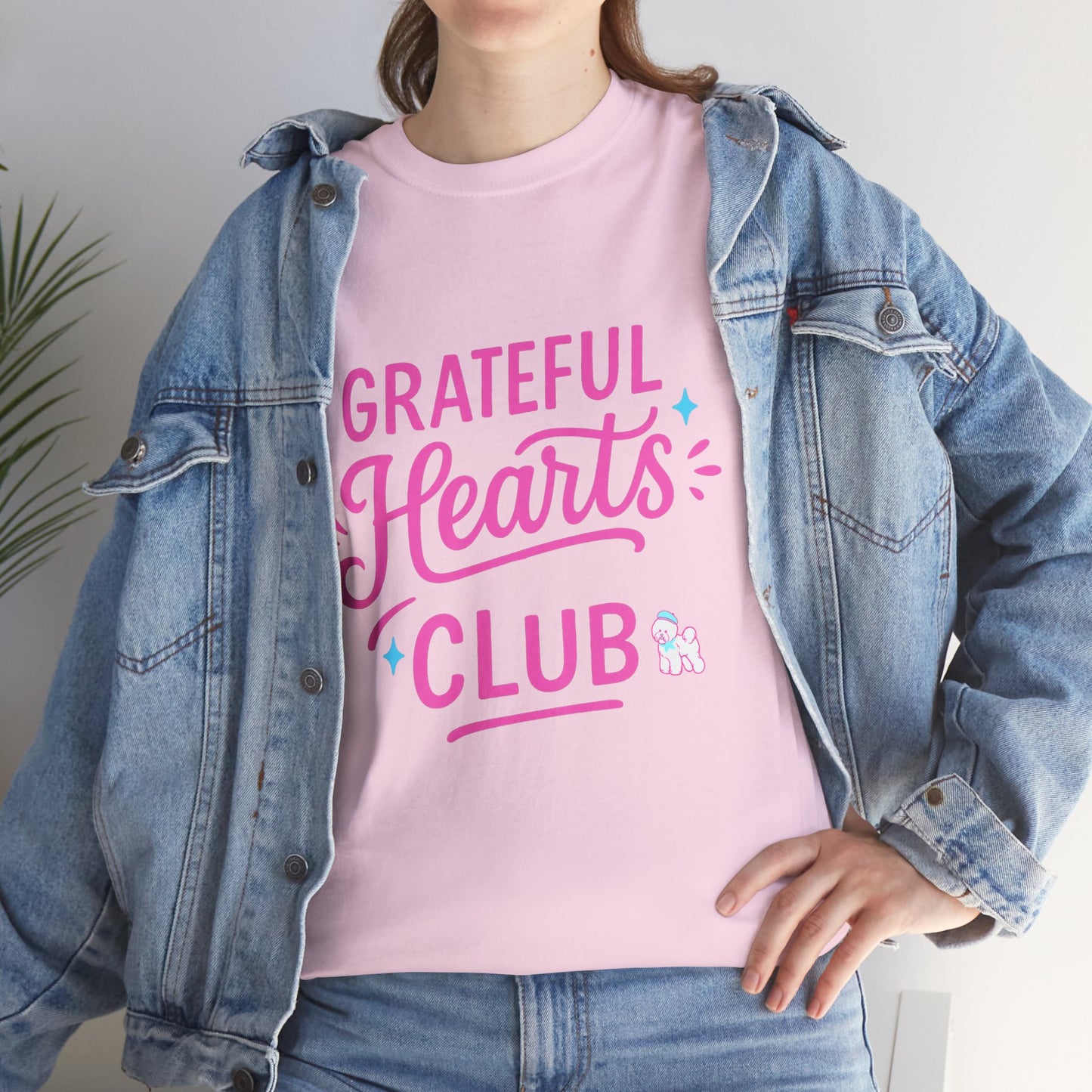 Grateful Hearts Club T-Shirt — Positive Vibes Graphic Tee