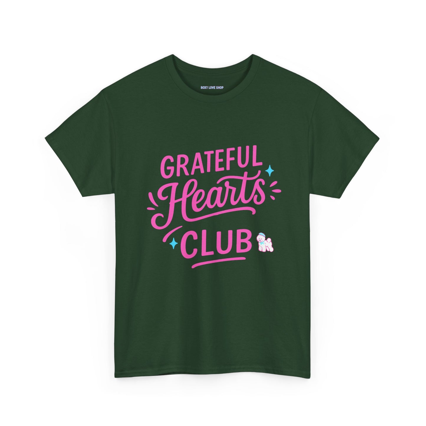 Grateful Hearts Club T-Shirt — Positive Vibes Graphic Tee