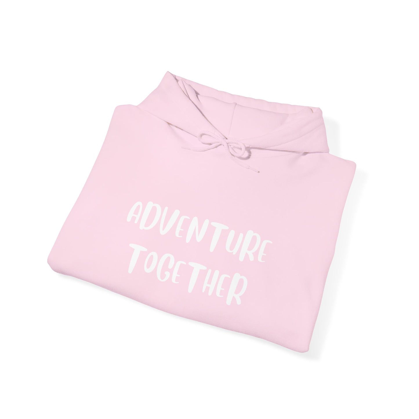 🌍 Adventure Together Hoodie | Embroidered Cozy Unisex Hooded Sweatshirt for All Occasions, Gift for Him/Her, Comfy Apparel, Winter Wardrobe Essential, Casual Chic