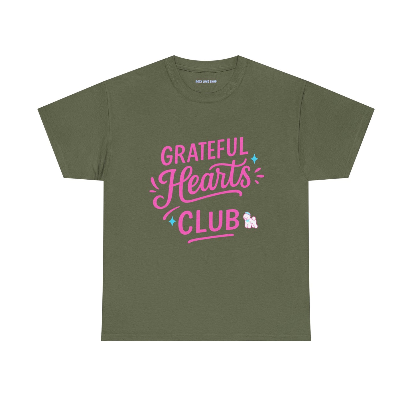 Grateful Hearts Club T-Shirt — Positive Vibes Graphic Tee