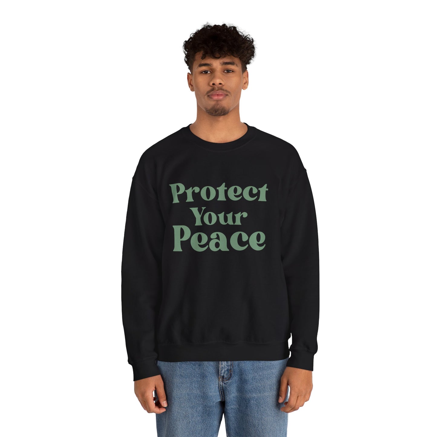 Protect Your Peace Sweatshirt — Cozy Crewneck for Self-Care & Mindfulness