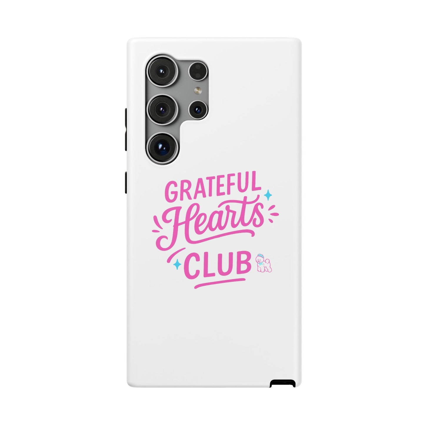 Phone Case — "Grateful Hearts Club" Impact‑Resistant Protective Case