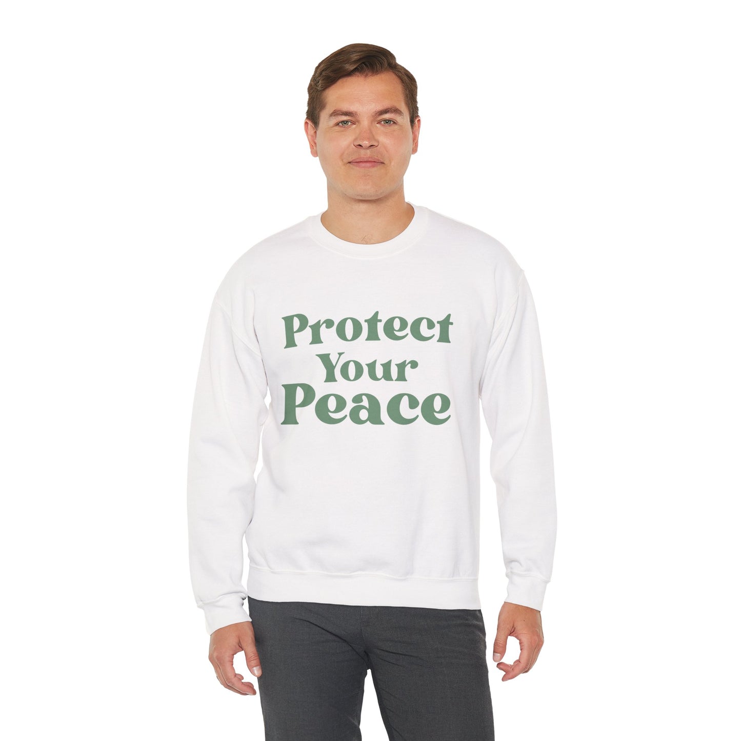 Protect Your Peace Sweatshirt — Cozy Crewneck for Self-Care & Mindfulness