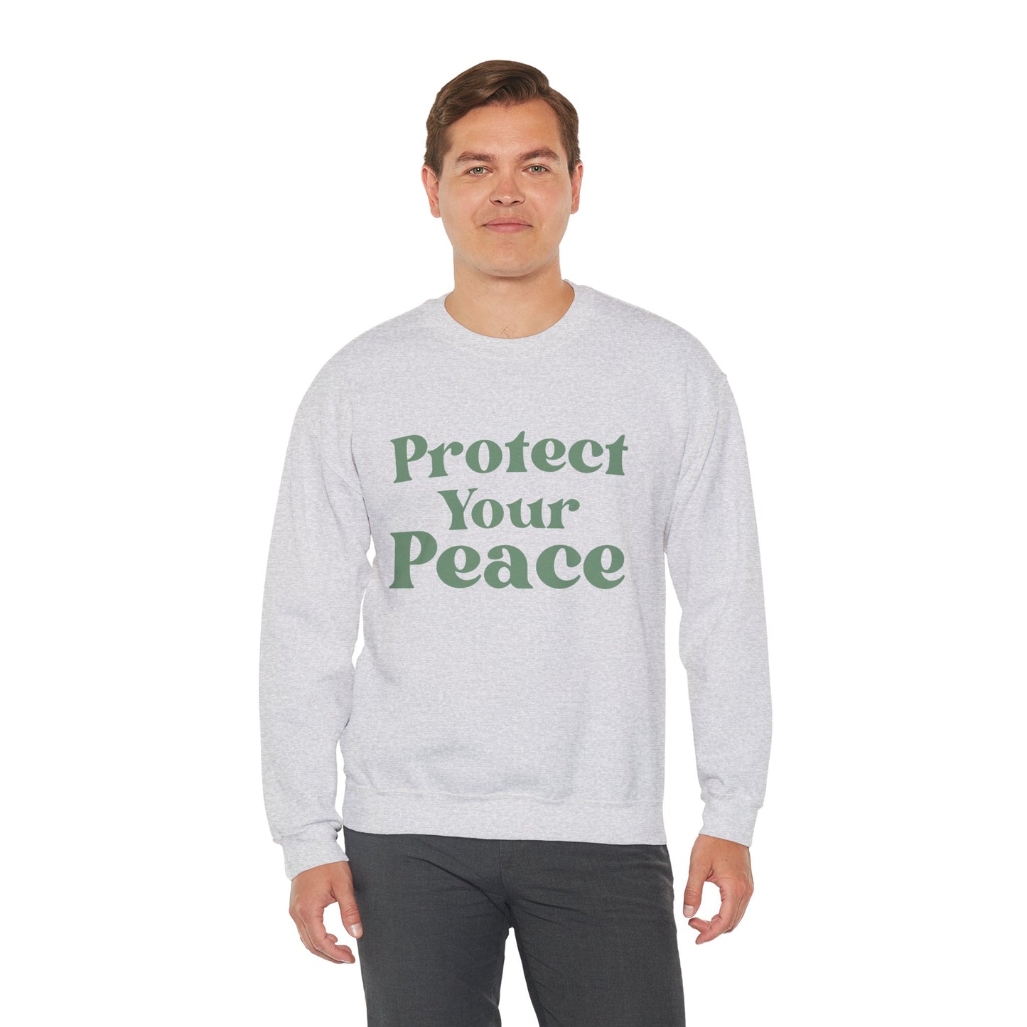 Protect Your Peace Sweatshirt — Cozy Crewneck for Self-Care & Mindfulness