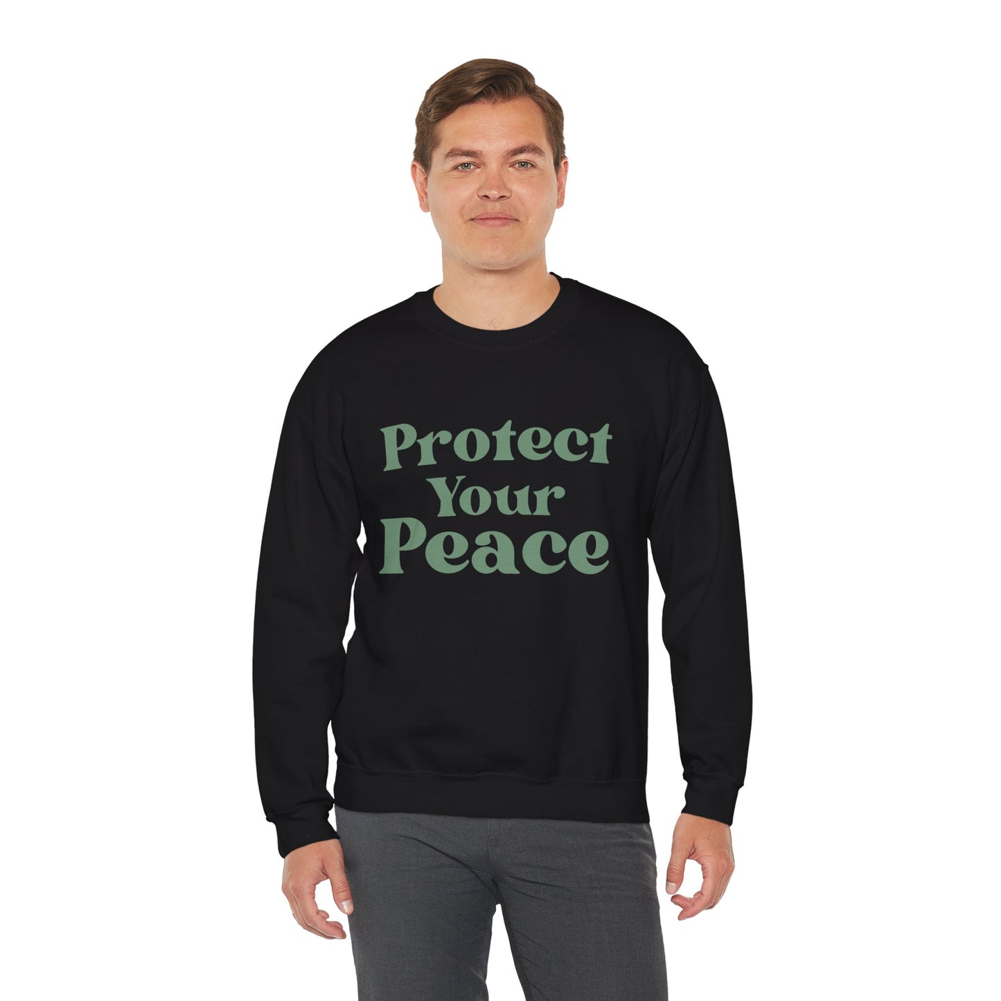 Protect Your Peace Sweatshirt — Cozy Crewneck for Self-Care & Mindfulness