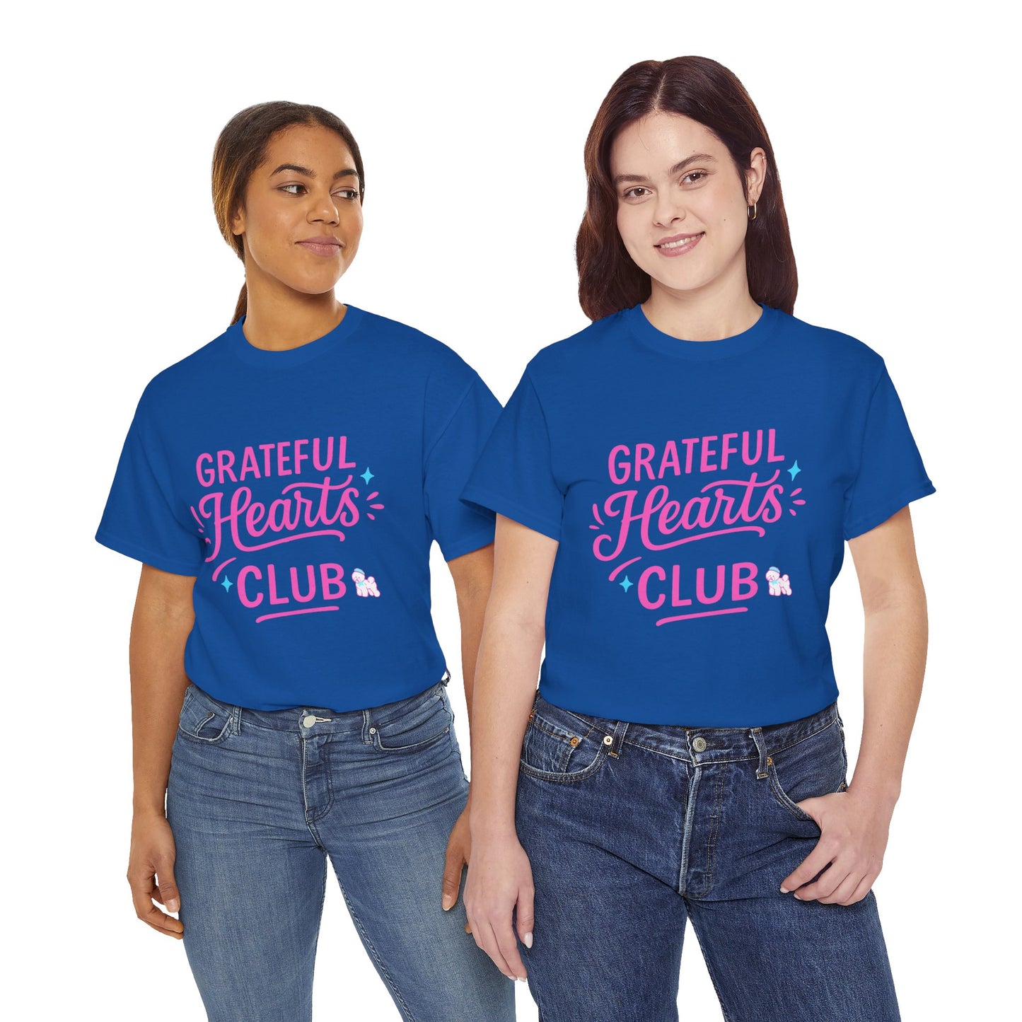 Grateful Hearts Club T-Shirt — Positive Vibes Graphic Tee