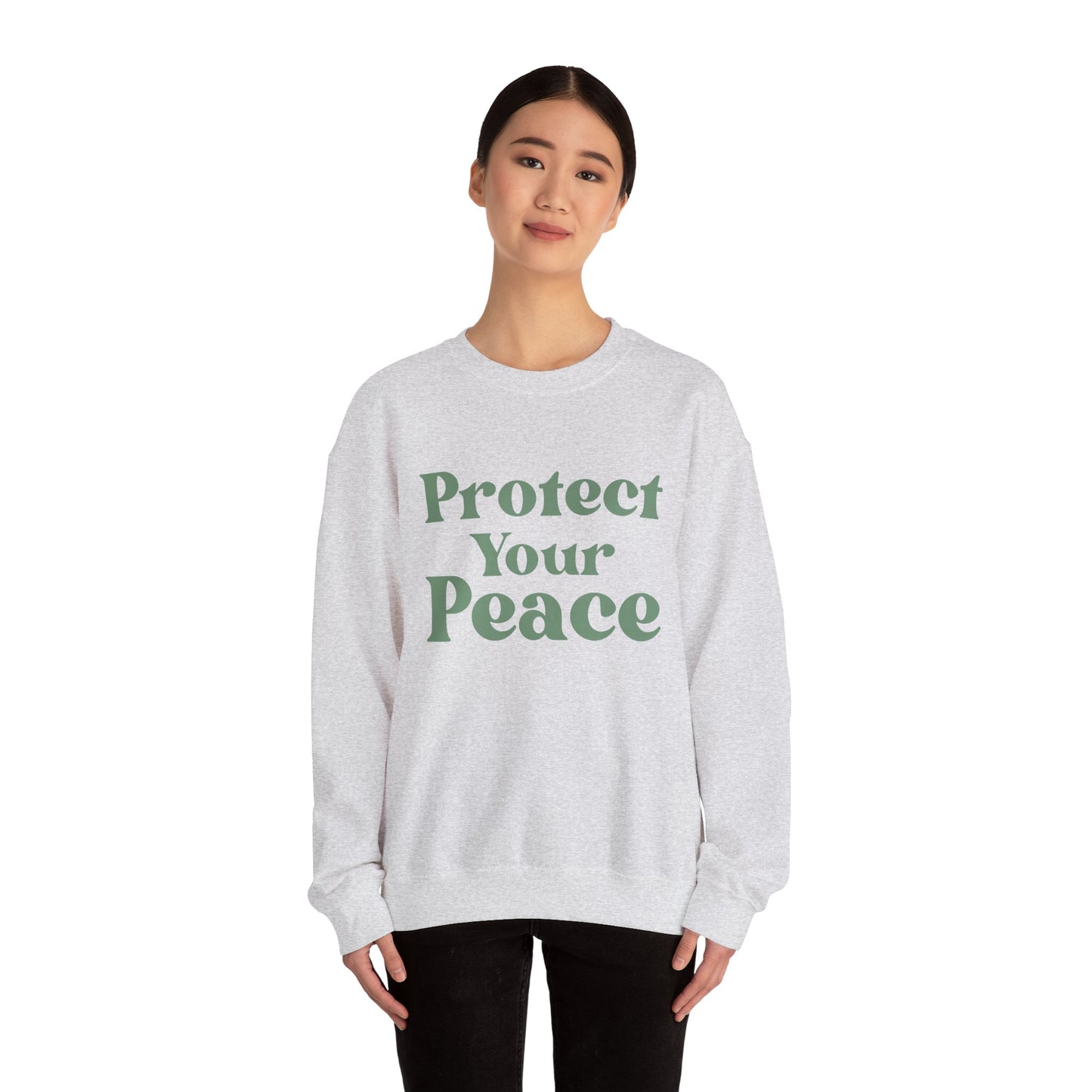 Protect Your Peace Sweatshirt — Cozy Crewneck for Self-Care & Mindfulness