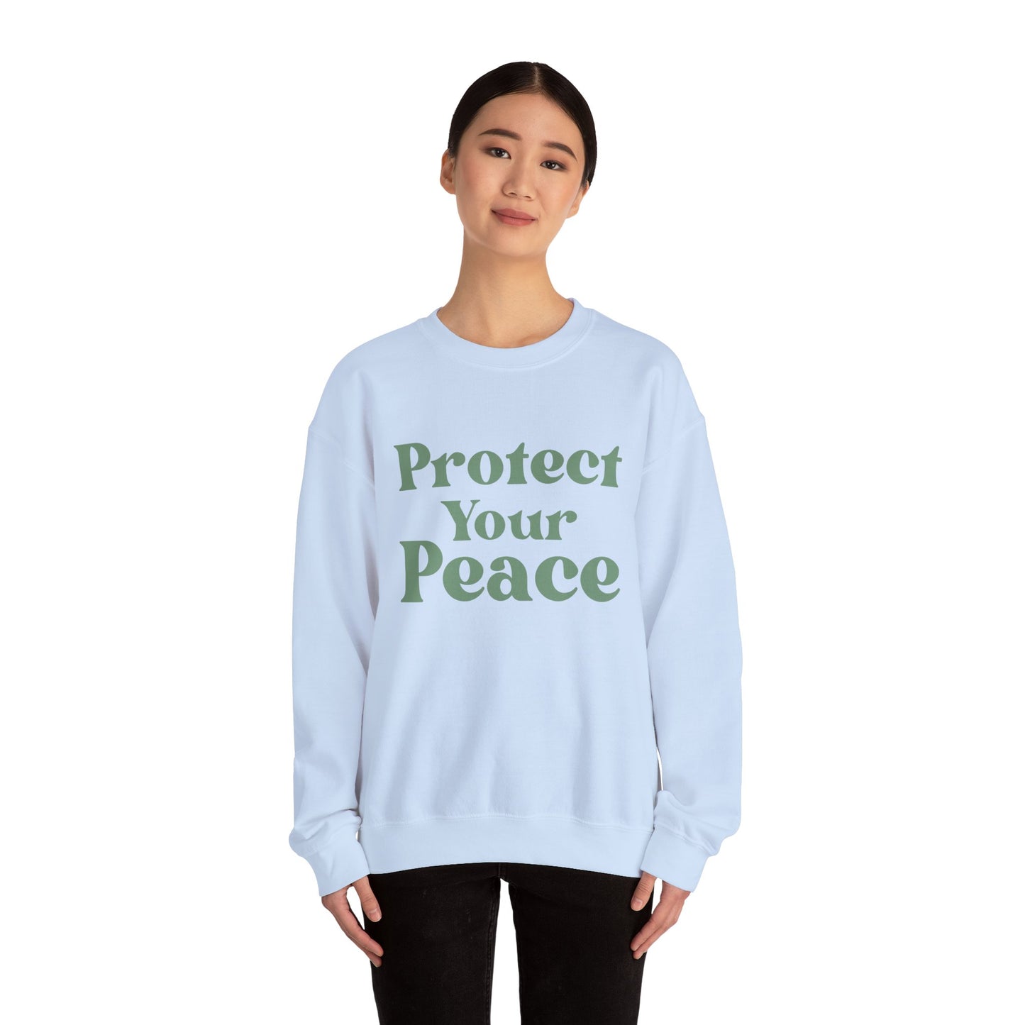 Protect Your Peace Sweatshirt — Cozy Crewneck for Self-Care & Mindfulness