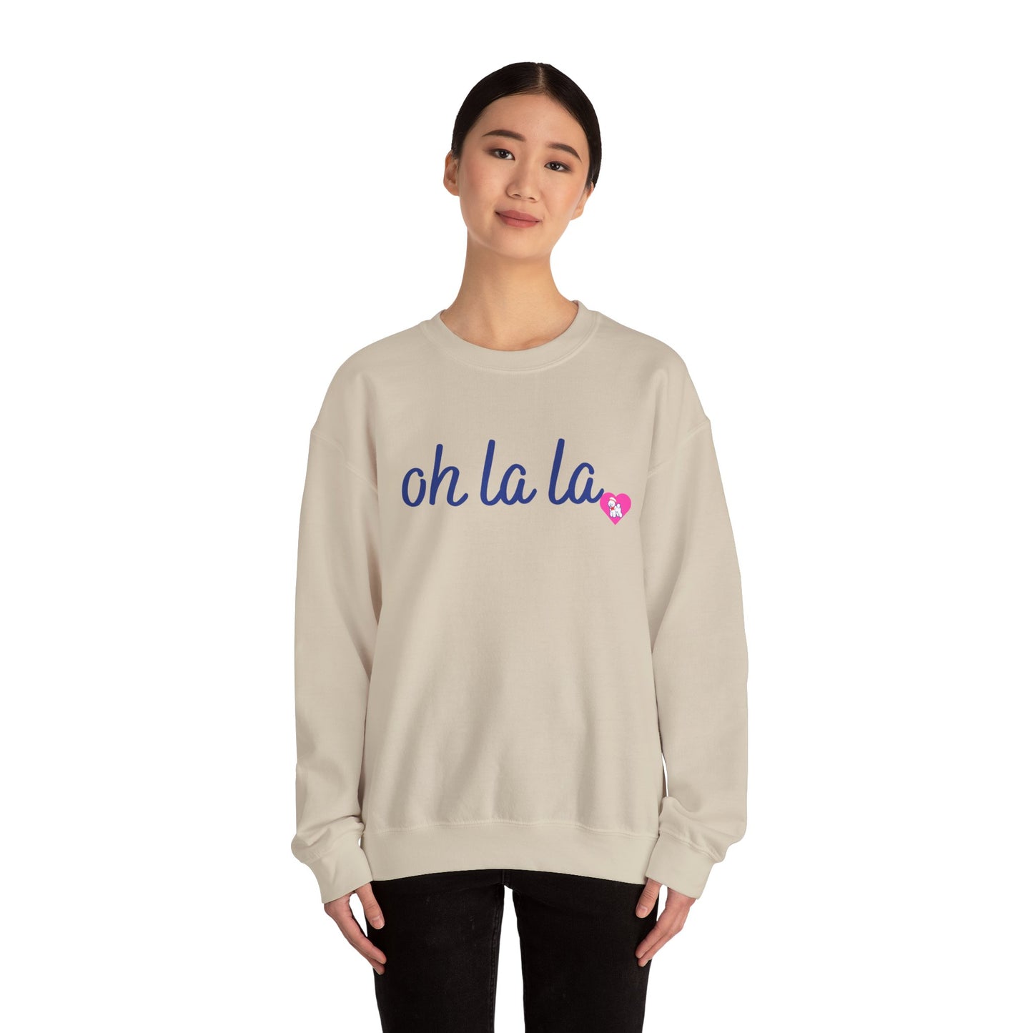 Oh La La Sweatshirt - Cozy Unisex Sweatshirt for Casual Style, Perfect for Gifts, Valentine’s Day, Lounging, Everyday Wear
