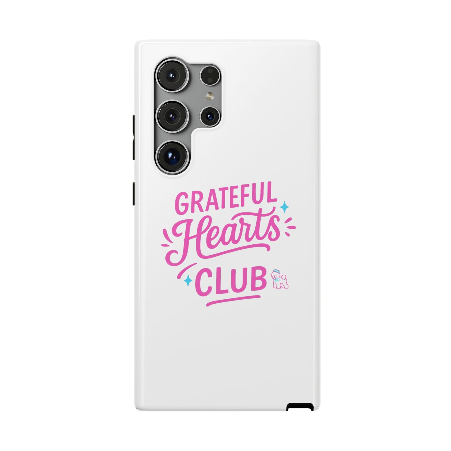 Phone Case — "Grateful Hearts Club" Impact‑Resistant Protective Case