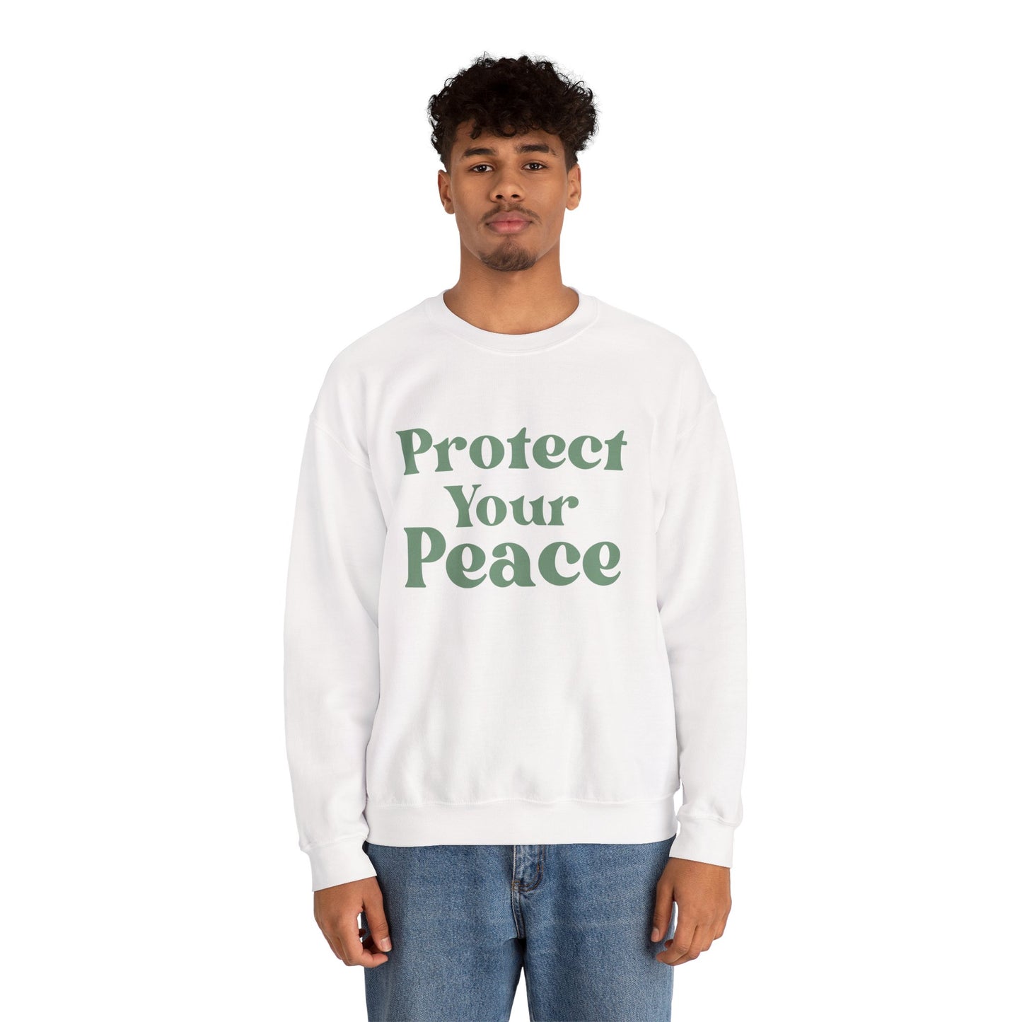 Protect Your Peace Sweatshirt — Cozy Crewneck for Self-Care & Mindfulness