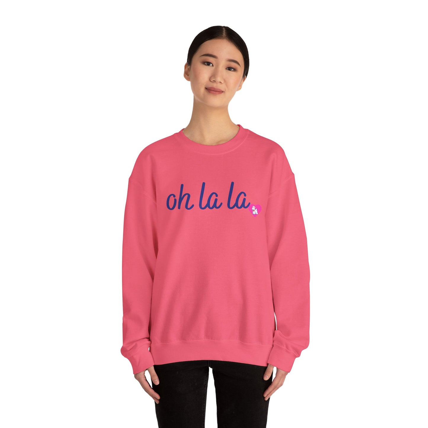 Oh La La Sweatshirt - Cozy Unisex Sweatshirt for Casual Style, Perfect for Gifts, Valentine’s Day, Lounging, Everyday Wear